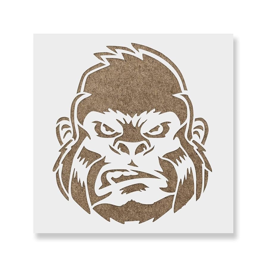 Free Printable Gorilla Stencil