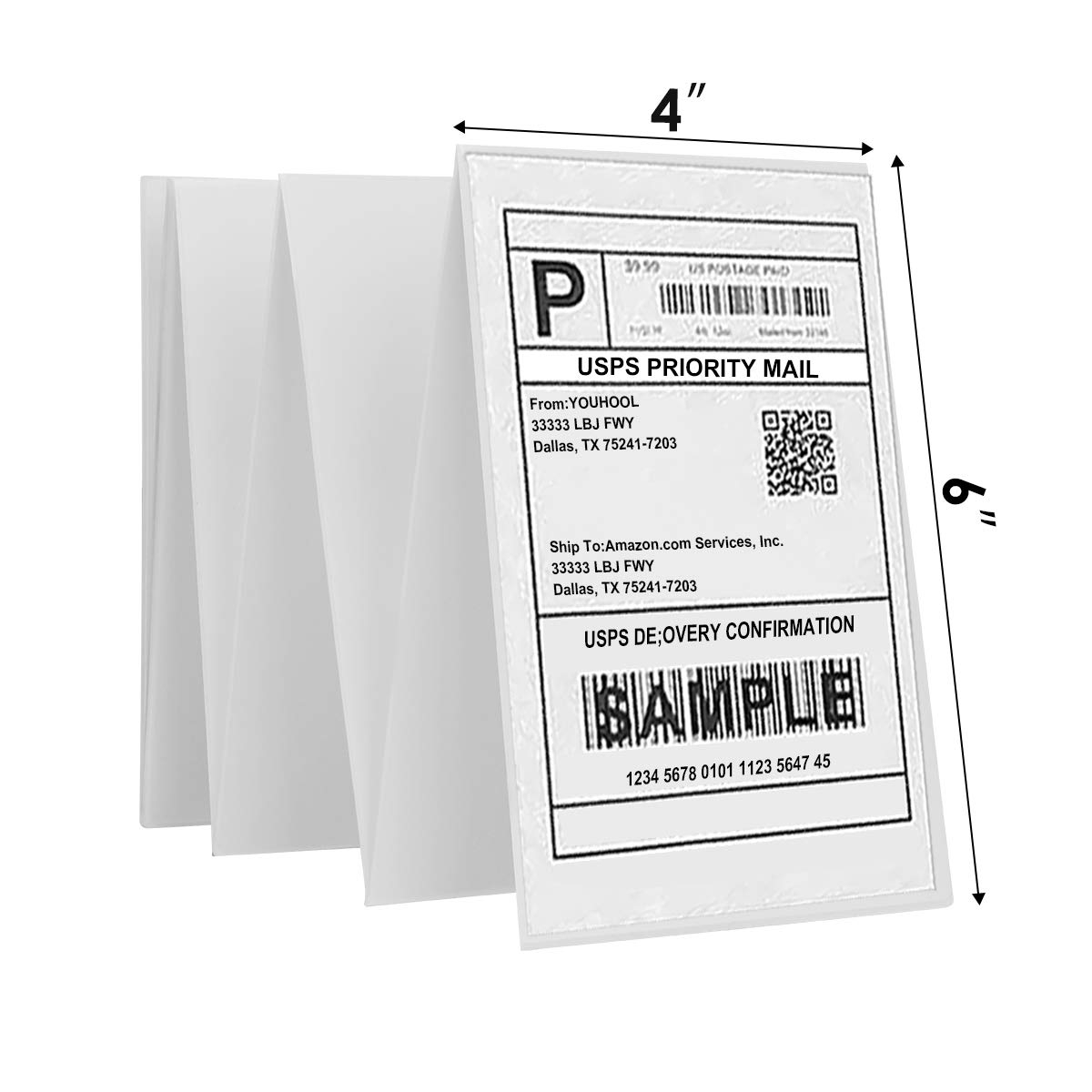 Amazon YOUHOOL Shipping Labels 4 X 6 For Direct Thermal PrintersThermal Labels Self Adhesive Mailing Labels Pre cut Full Sheet White Color Printable 400Labels Office Products