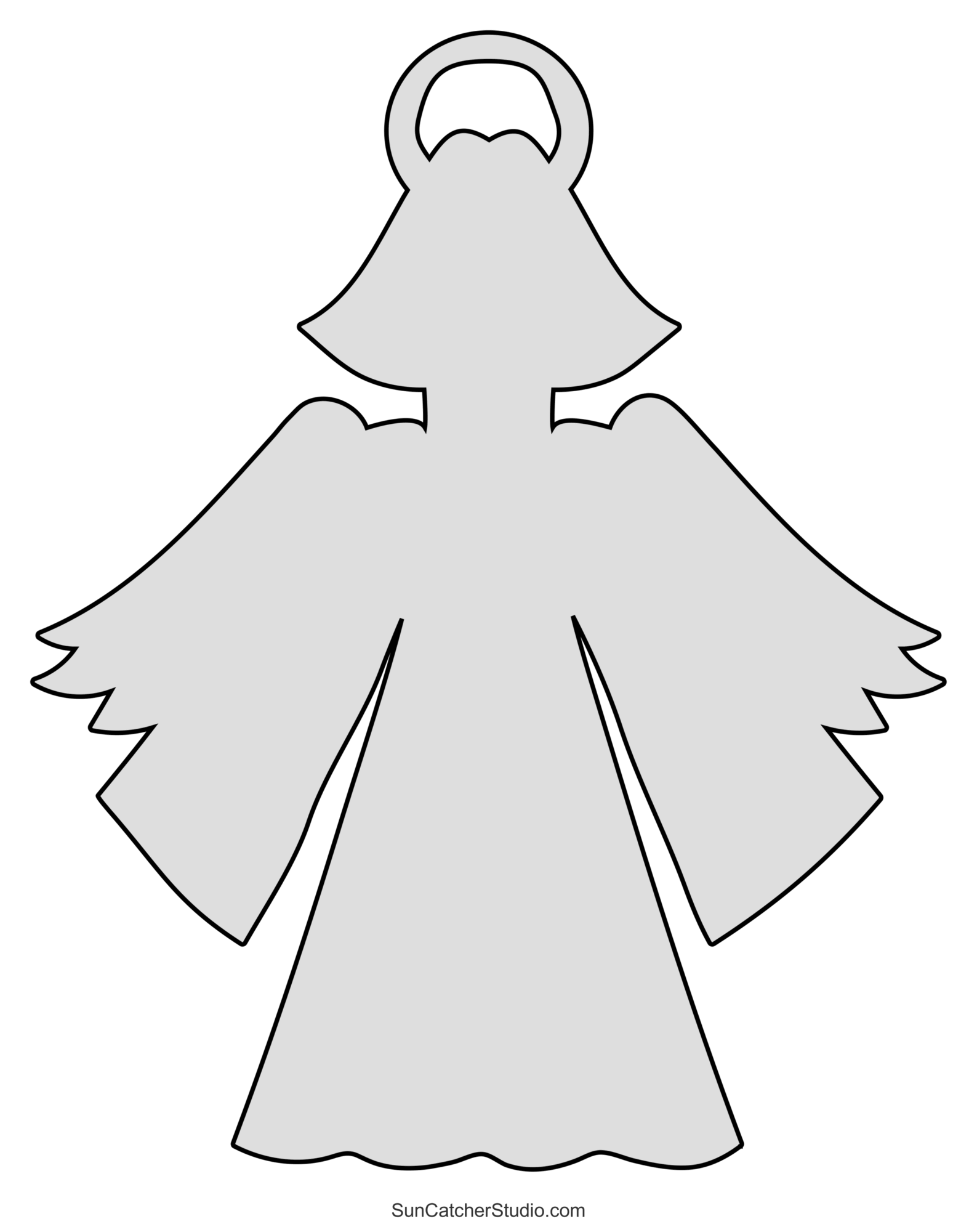 Free Printable Xmas Stencils Angles