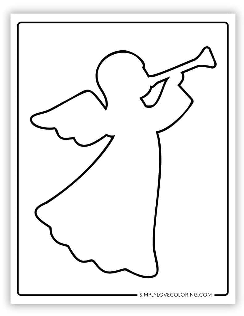 Free Printable Angel Stencils