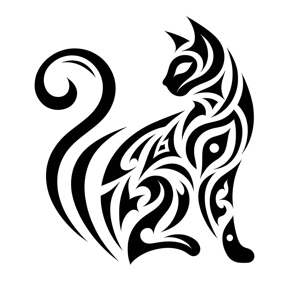 Animal Stencil Art Tattoo Ideas