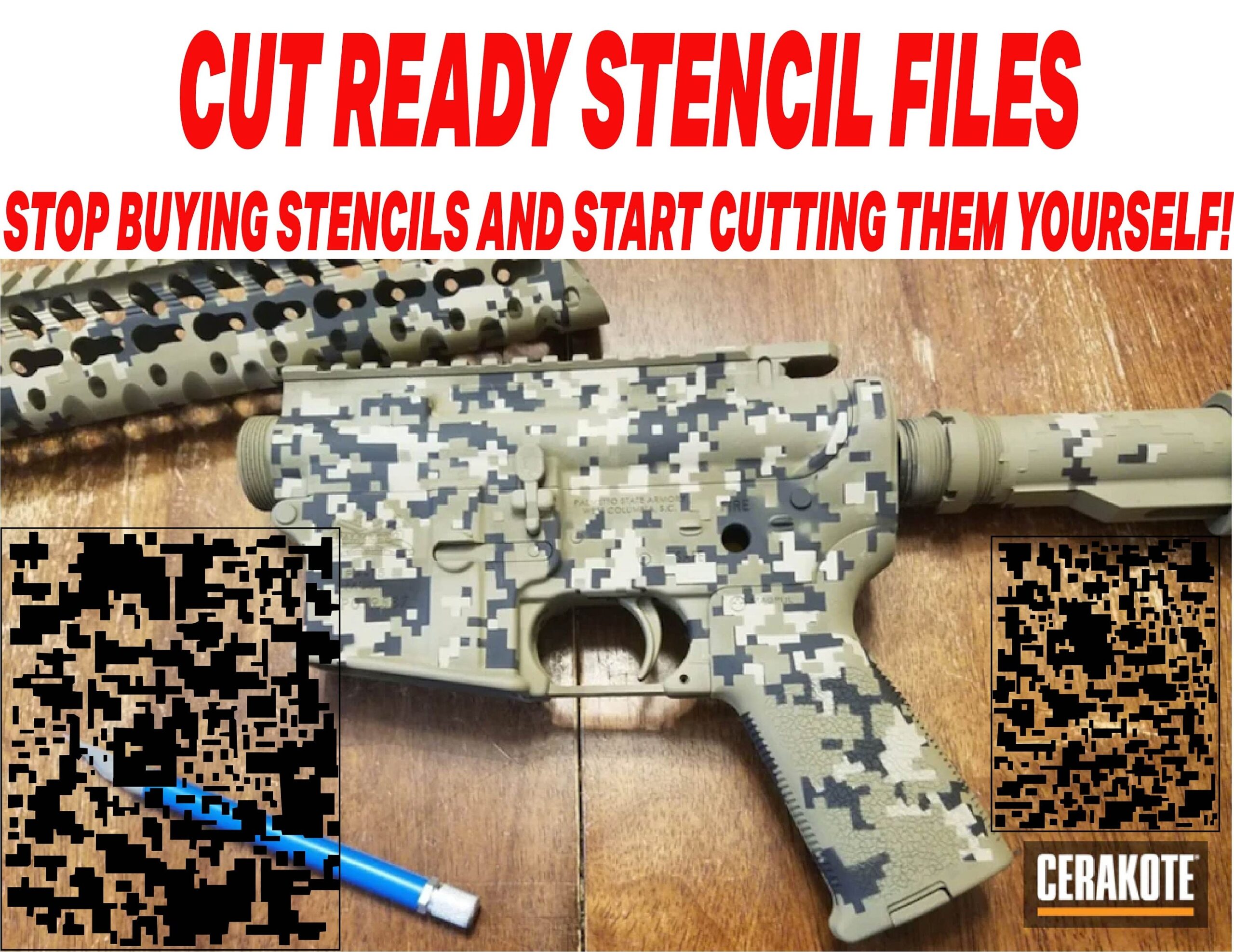 Free Printable Gun Stencils