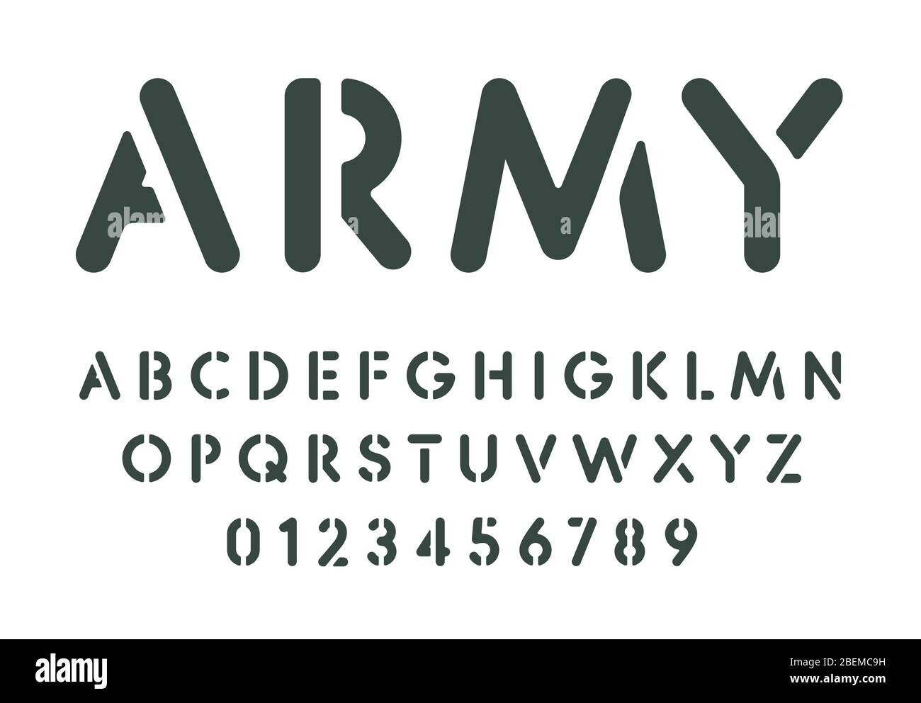 Army Stencil Font Free Printable US Military Lettering DIY Worksheets Library