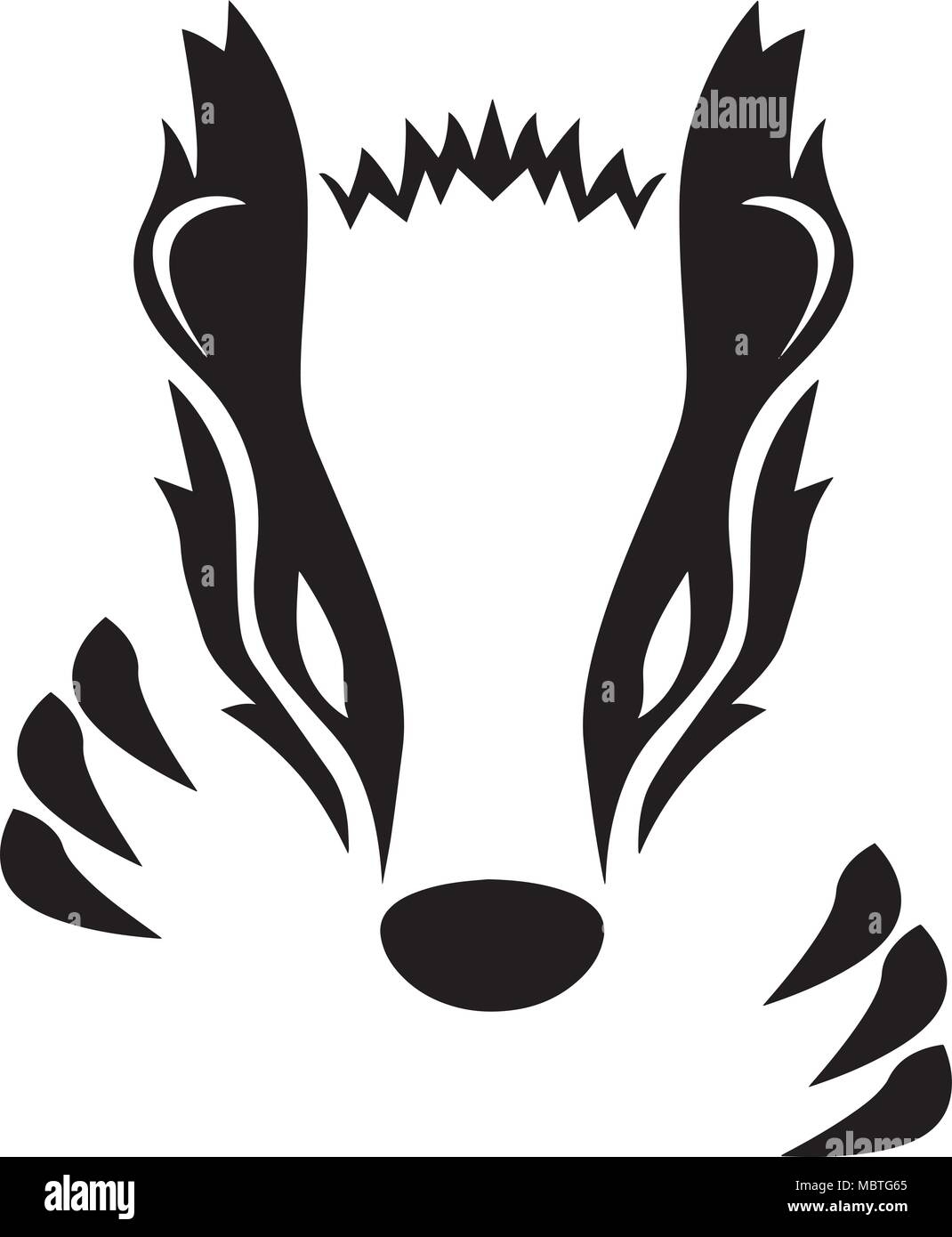 Free Printable Honey Badger Stencil