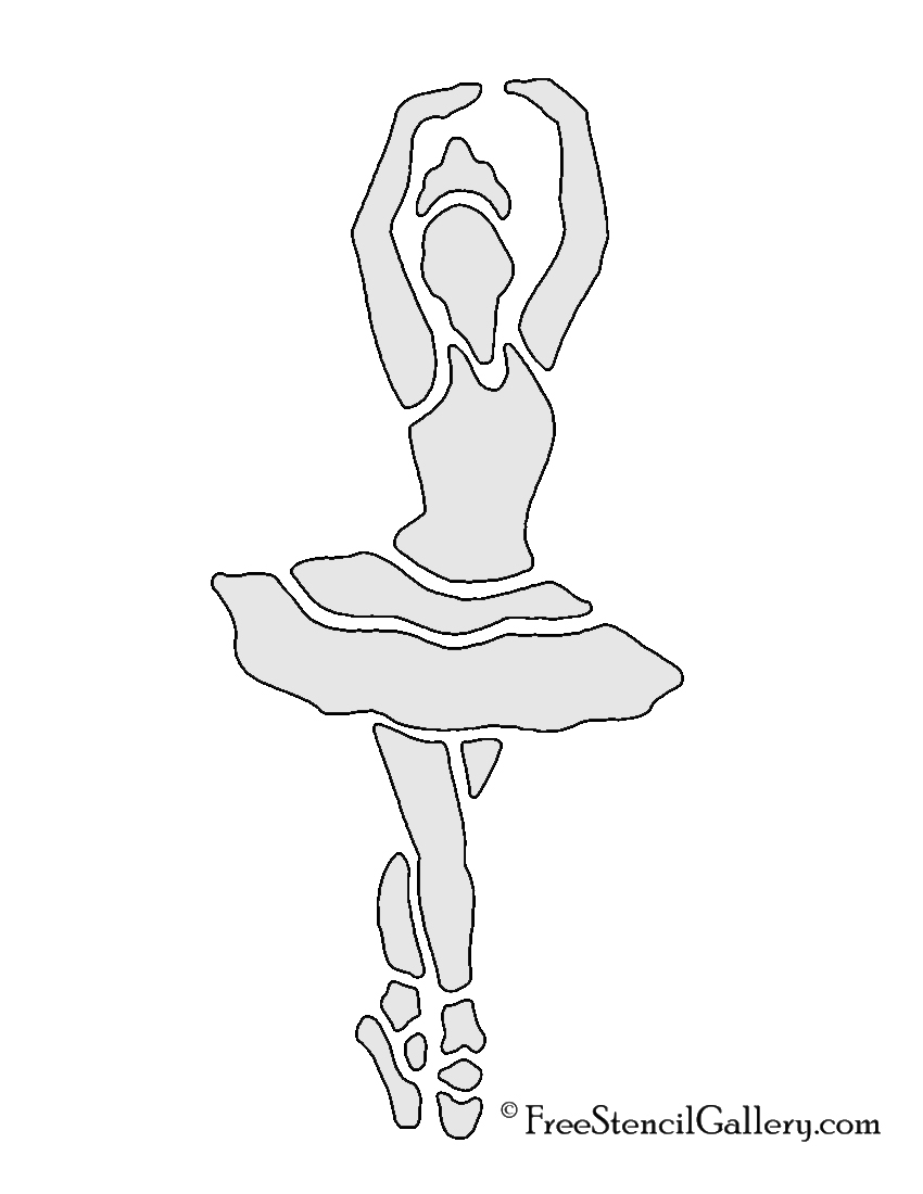 Free Pumpkin Carving Stencils Printable Ballerina