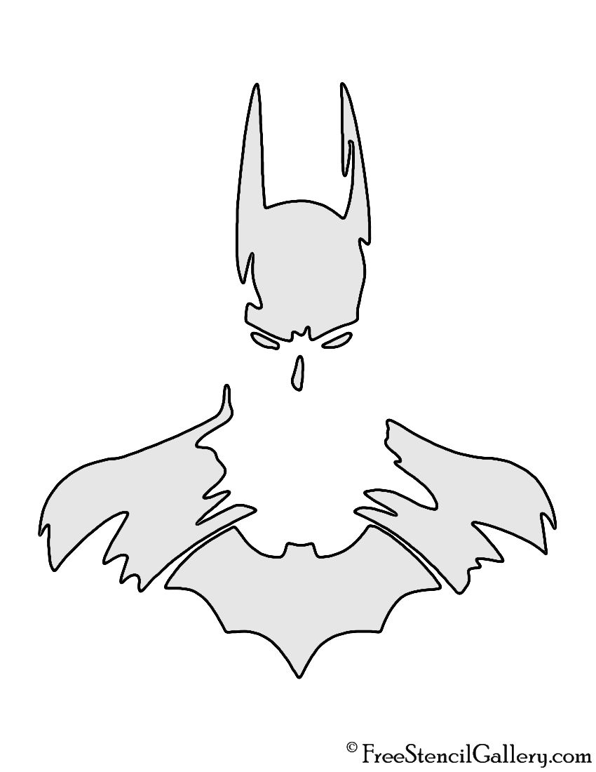 Batman 03 Stencil Batman Pumpkin Carving Batman Pumpkin Stencil Batman Pumpkin