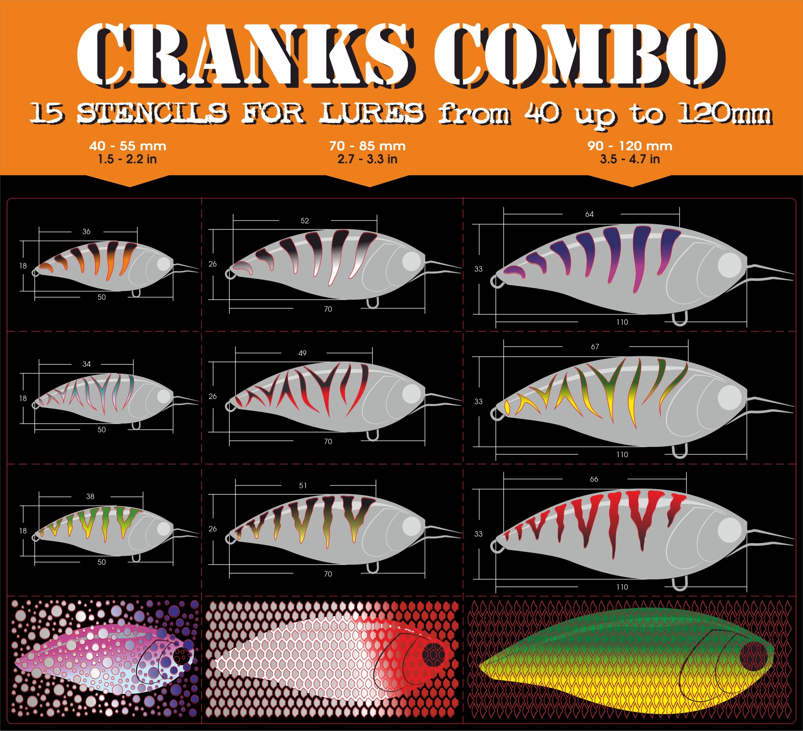 Free Printable Fishing Lure Stencils