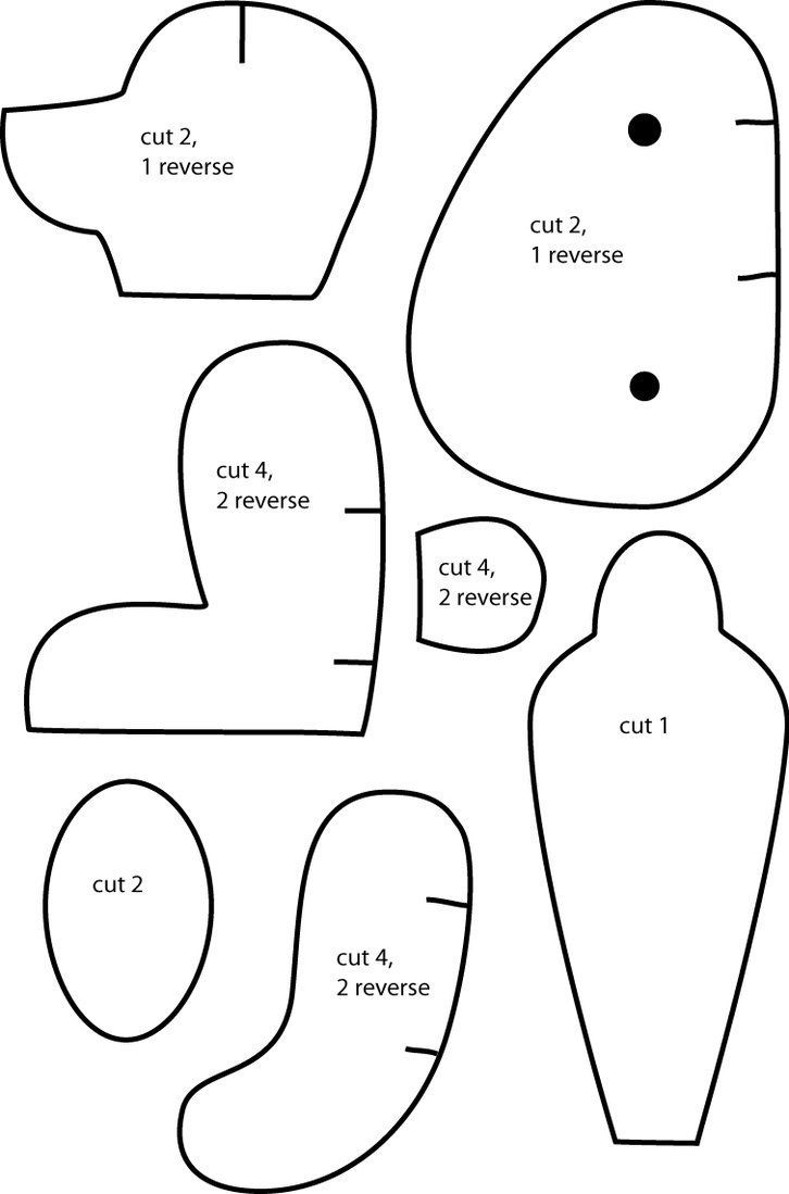 Free Printable Teddy Bear Stencils