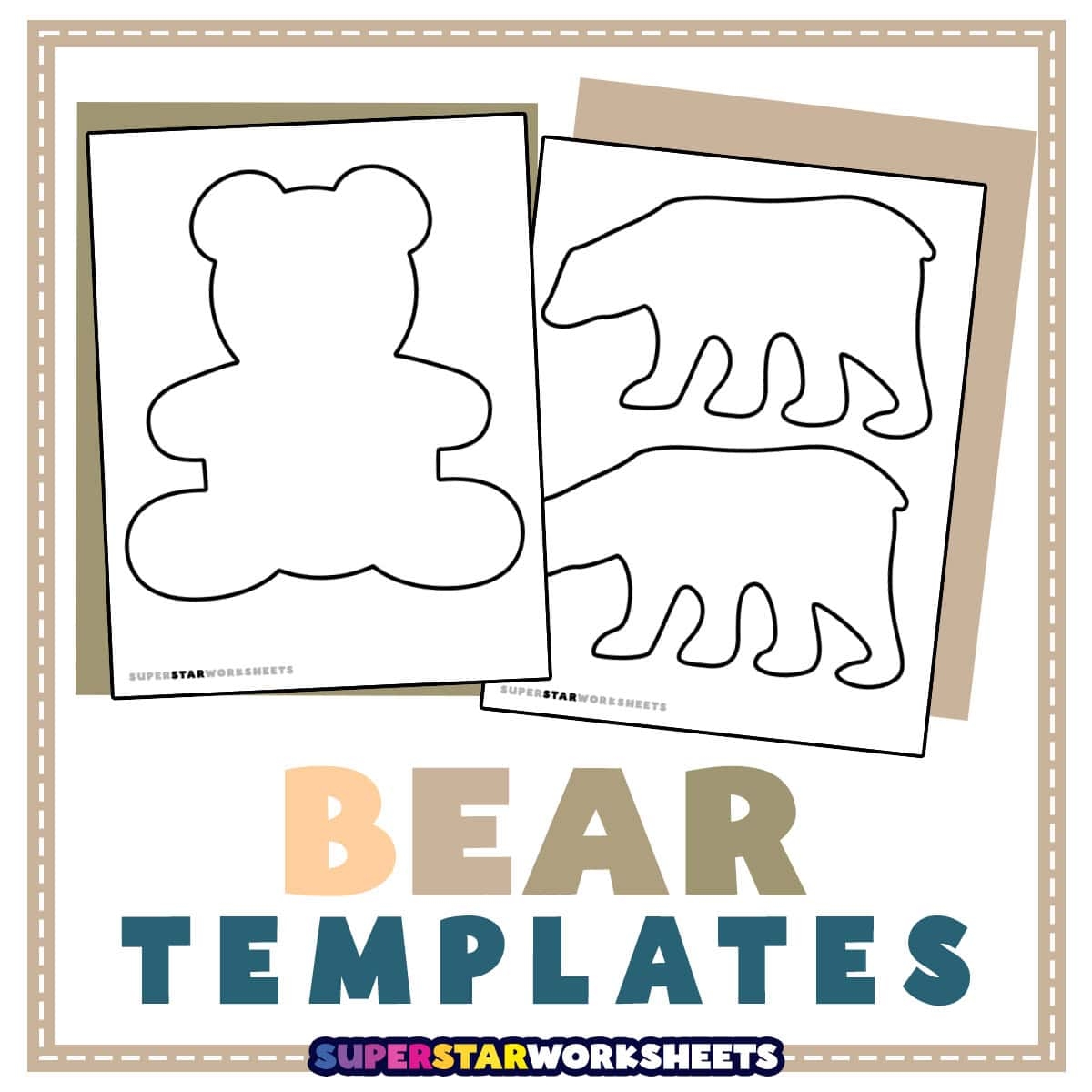 Free Printable Bear Stencils