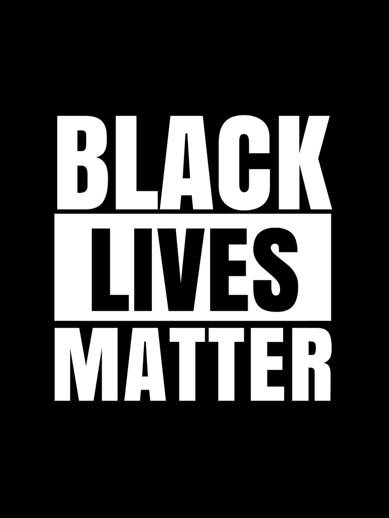 Black Lives Matter Slogan Online Poster Template VistaCreate