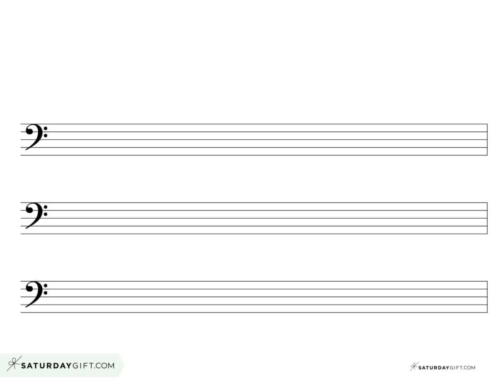 Free Printable Bass Clef Stencil