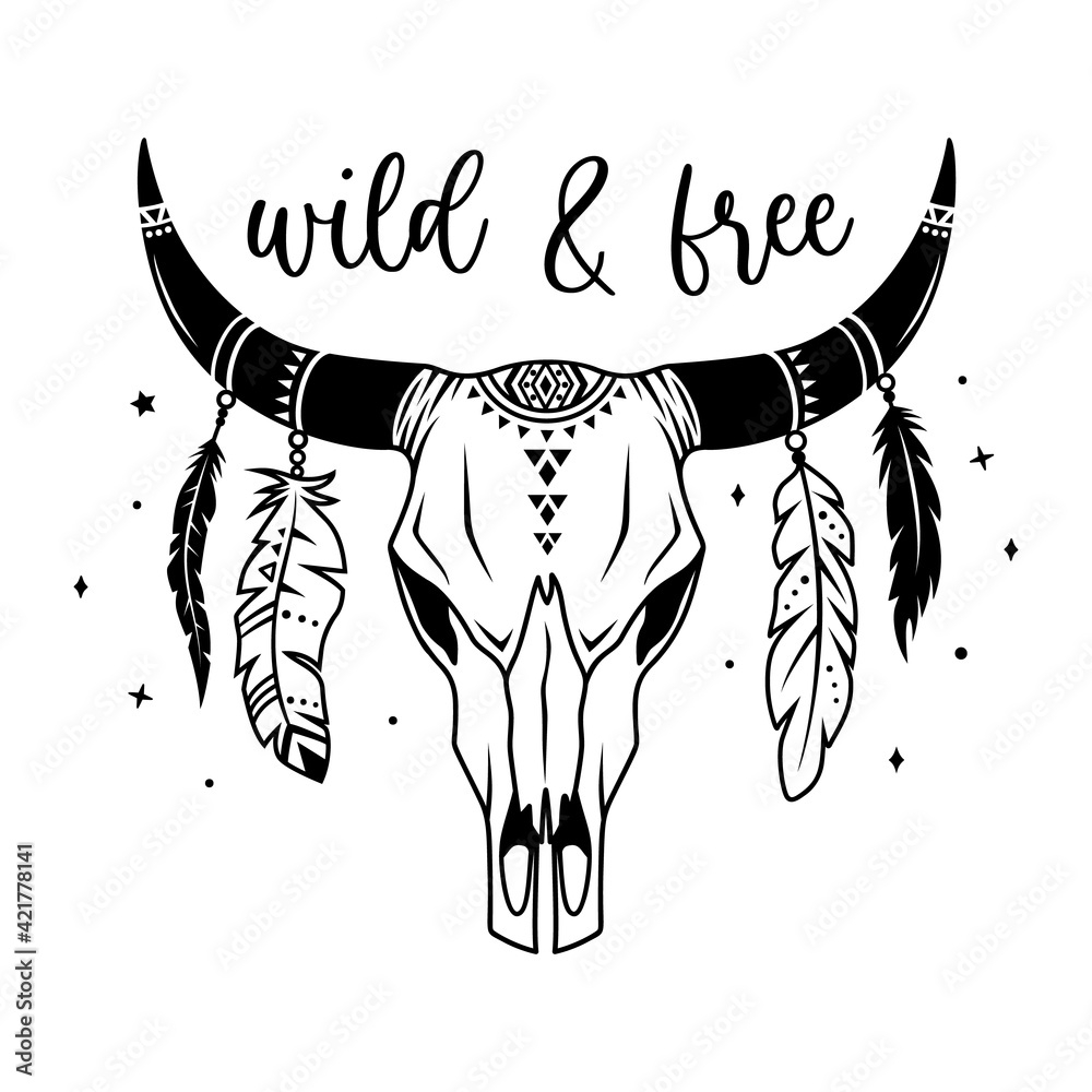 Free Stencils Printable Cow Tribal