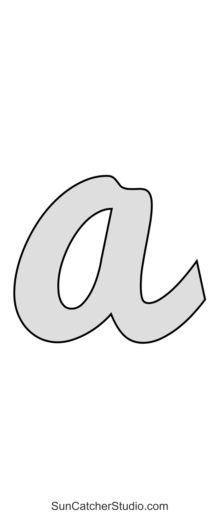 Printable Letter Stencils In Cursive Free