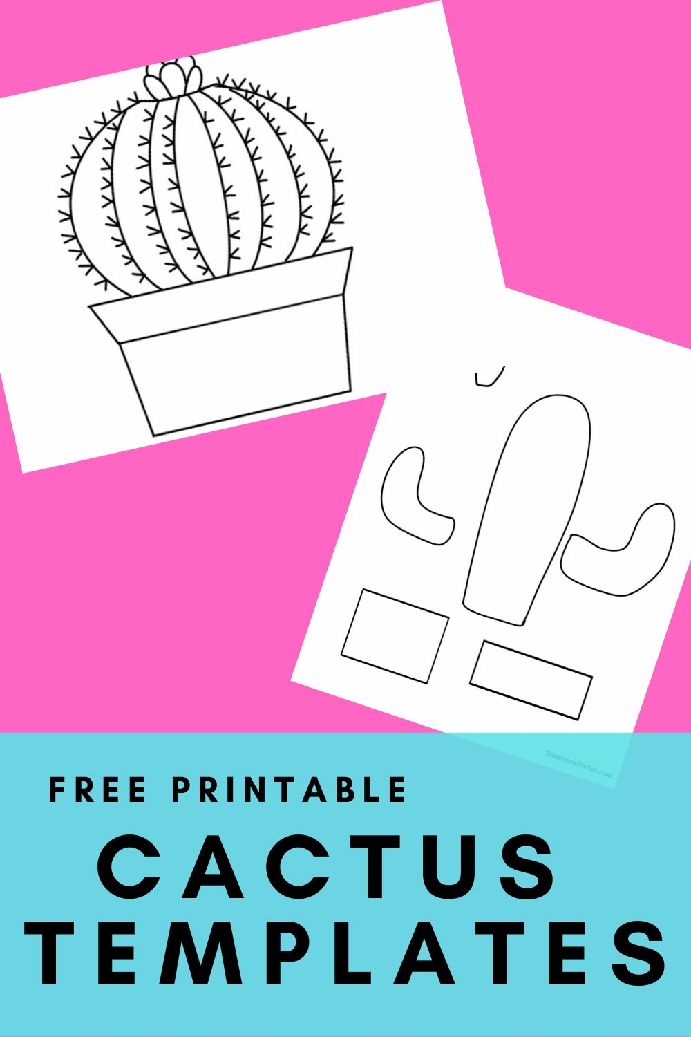 Free Printable Small Cactus Stencils