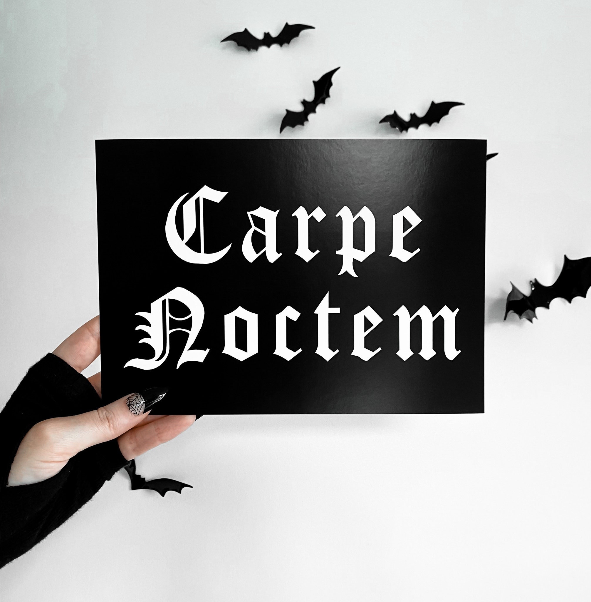 Carpe Noctem Sign Etsy