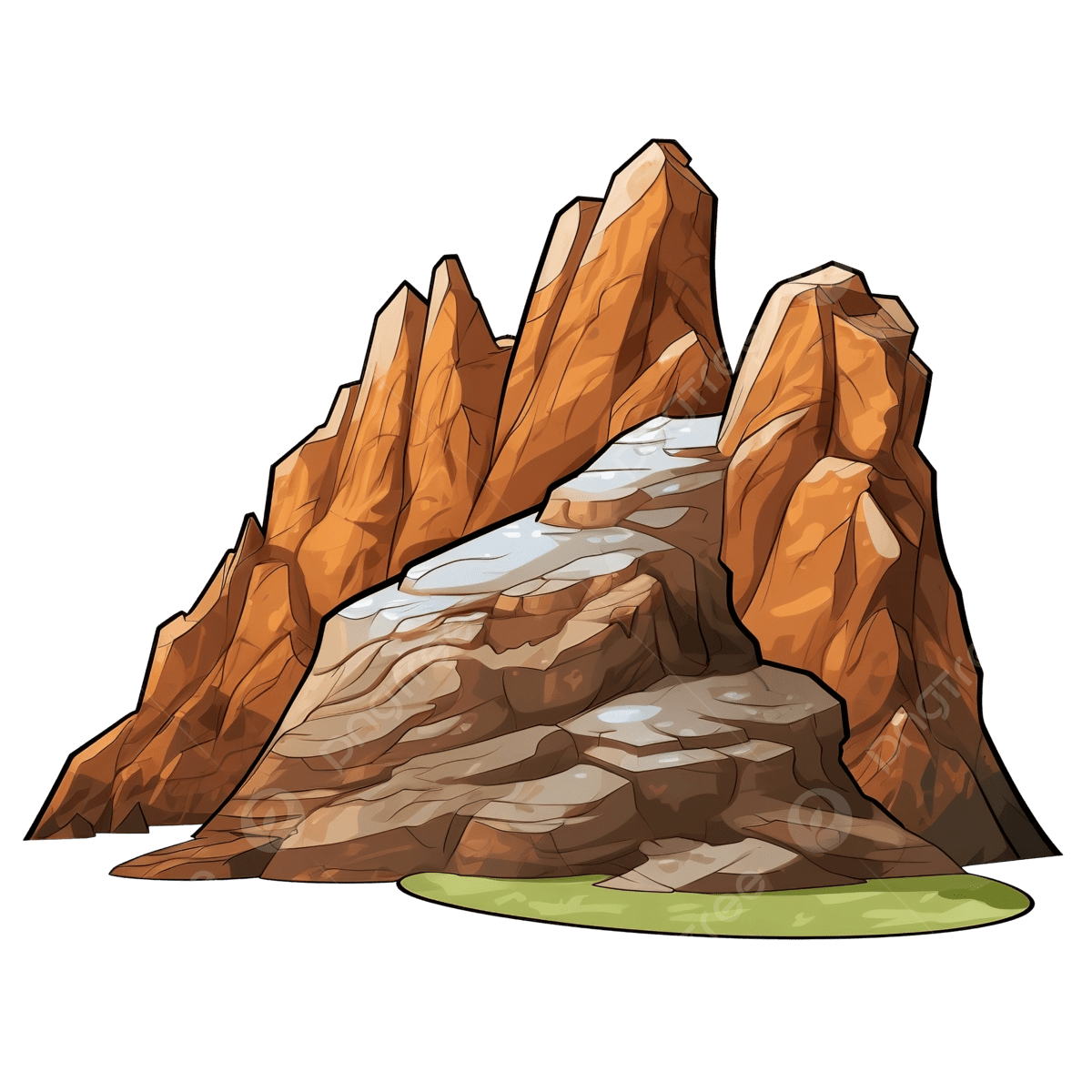 Cartoon Mountain Rock Clip Art Mountain Clipart Art Clipart Rock Clipart PNG Transparent Image And Clipart For Free Download