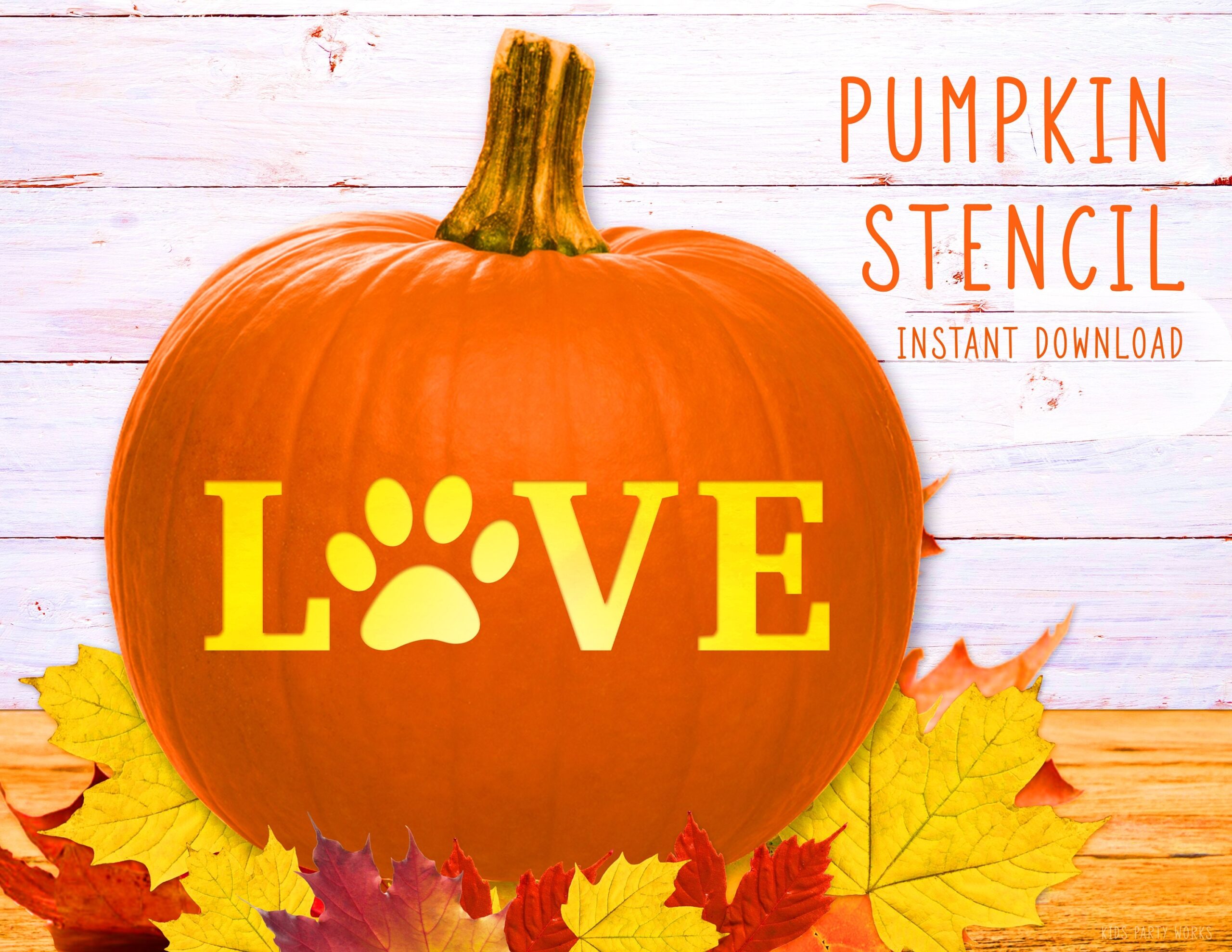 Printable Love Pumpkin Carving Stencils Free