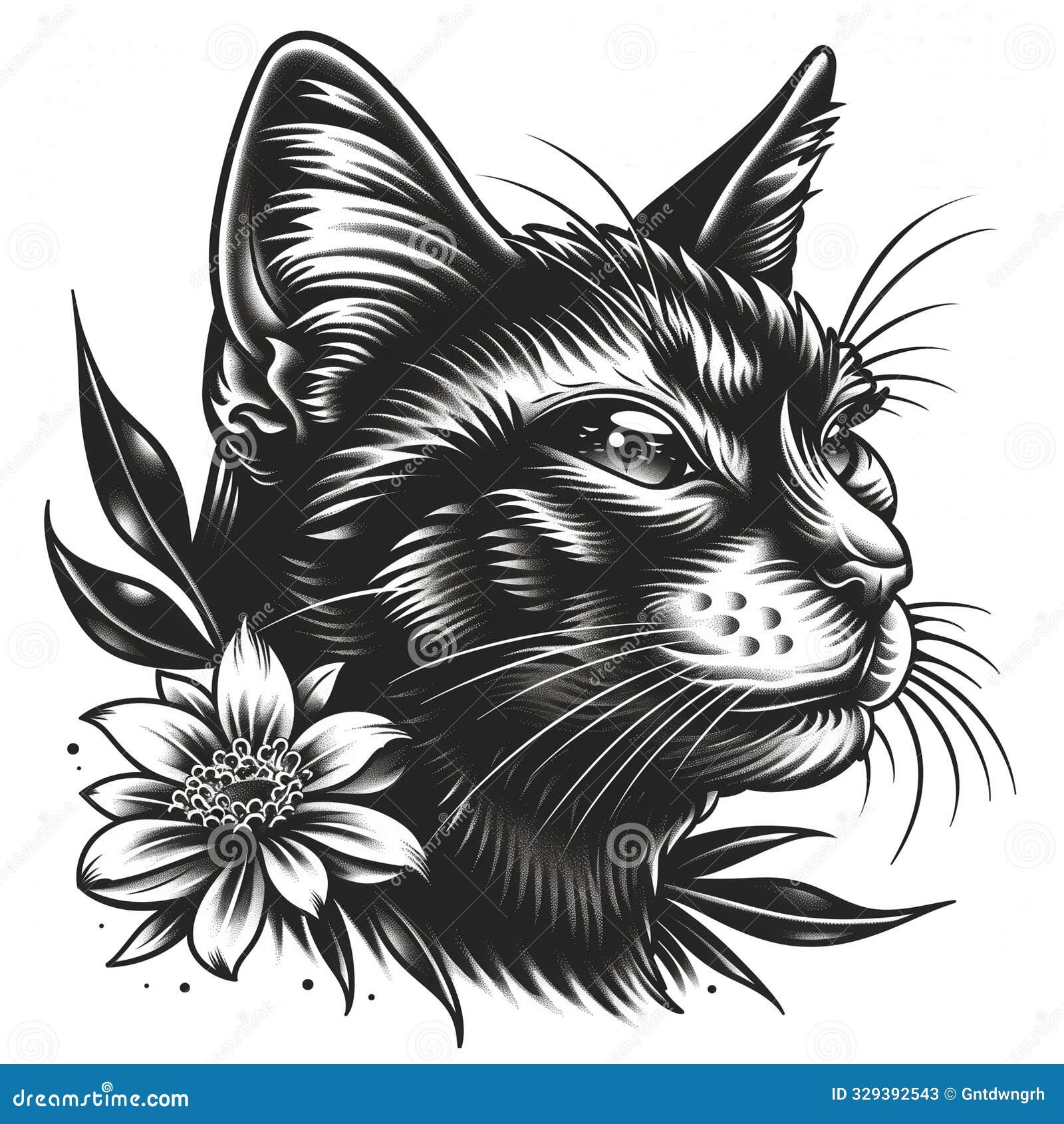 Free Stencils Printable Cat Tribal