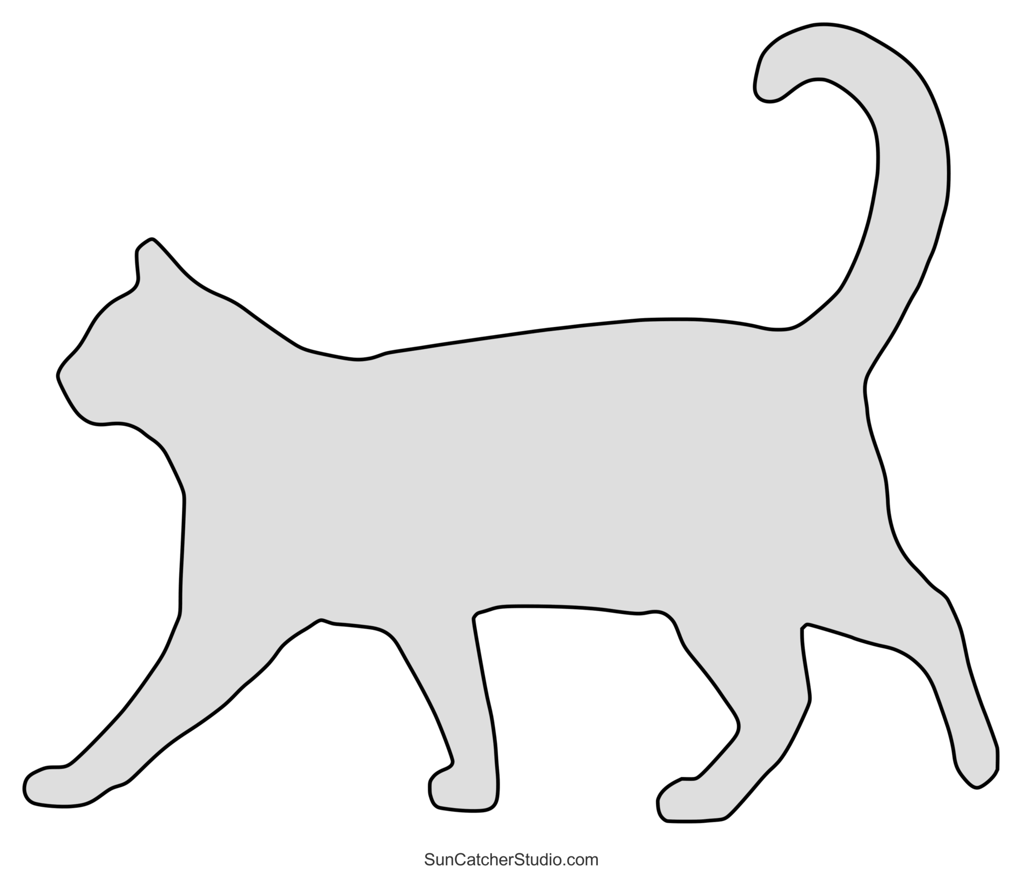 Cat Patterns Templates Stencils Clip Art And Silhouettes Free Printables Monograms Design Tools Patterns DIY Projects