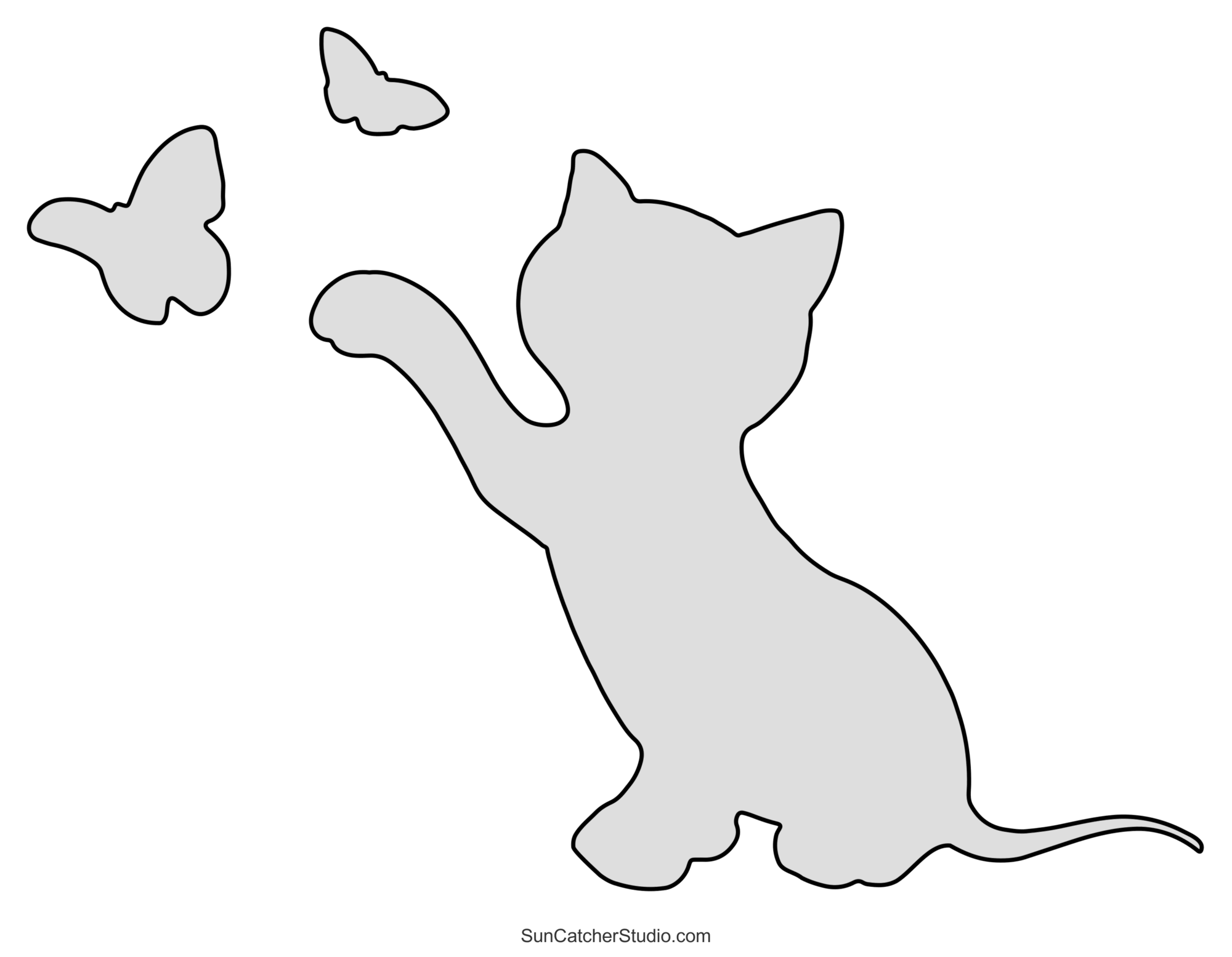 Cat Patterns Templates Stencils Clip Art And Silhouettes Free Printables Monograms Design Tools Patterns DIY Projects