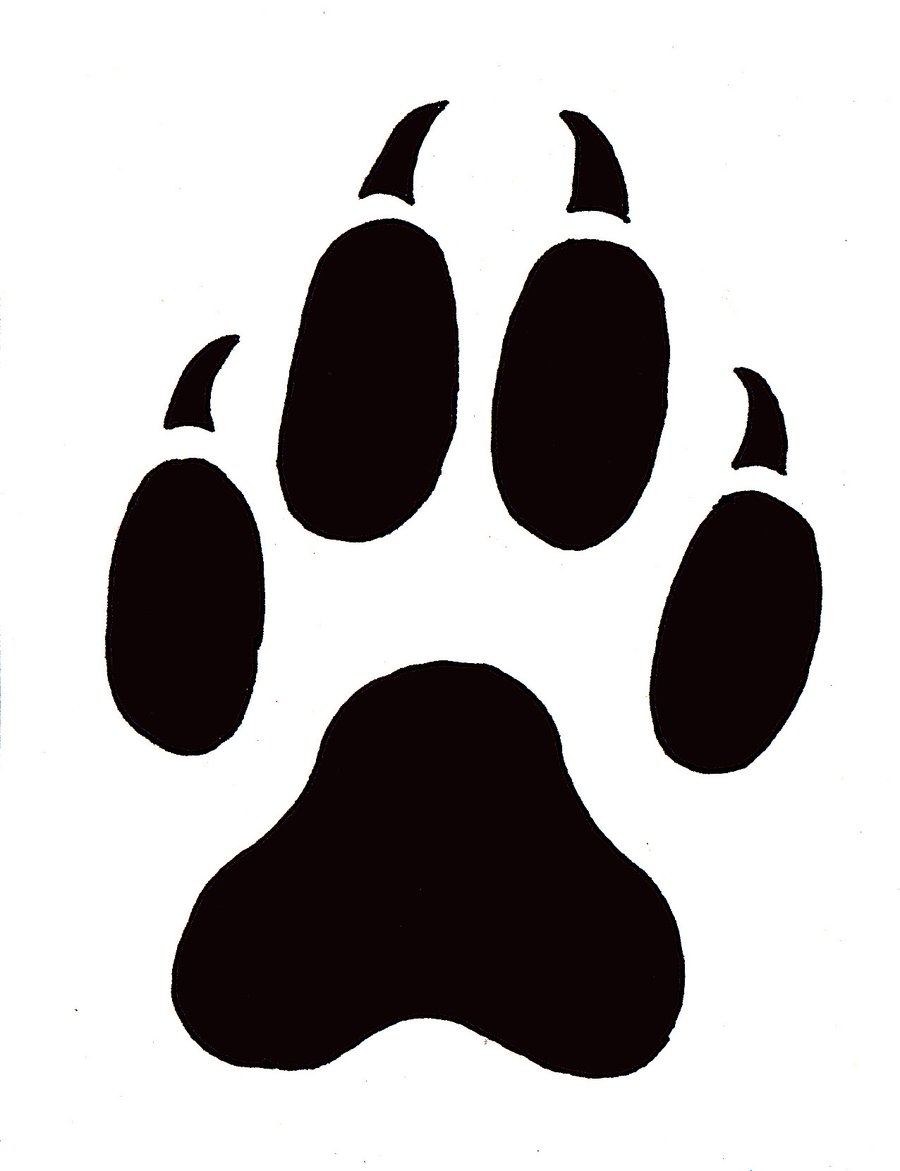 Cat Paw Print Stencil Printable Free