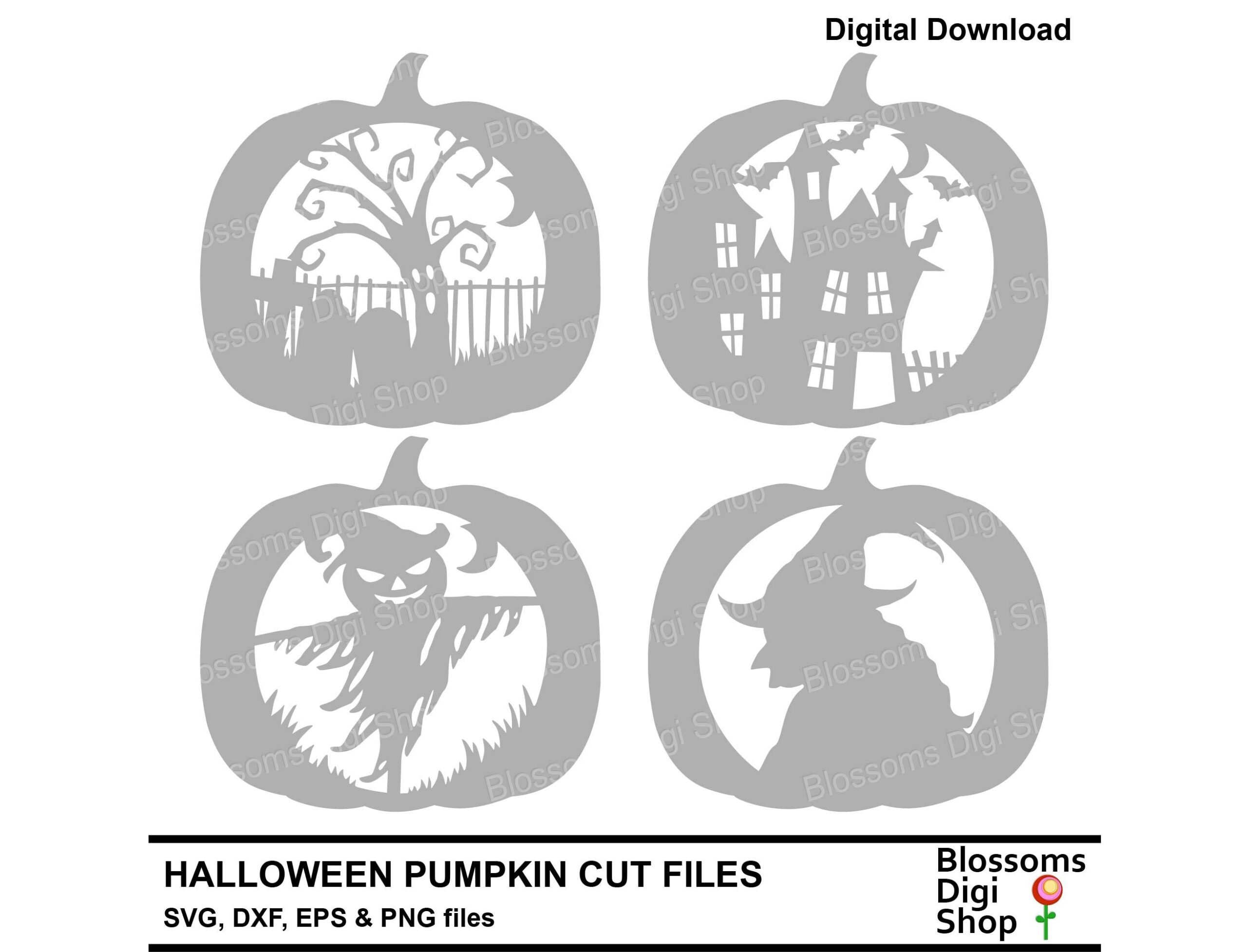 Cemetery Pumpkin Stencils Free Printable
