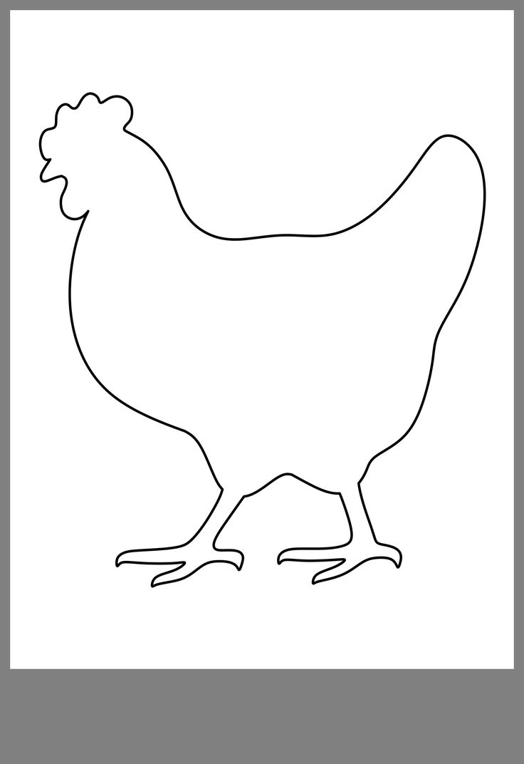 Free Printable Chicken Stencil