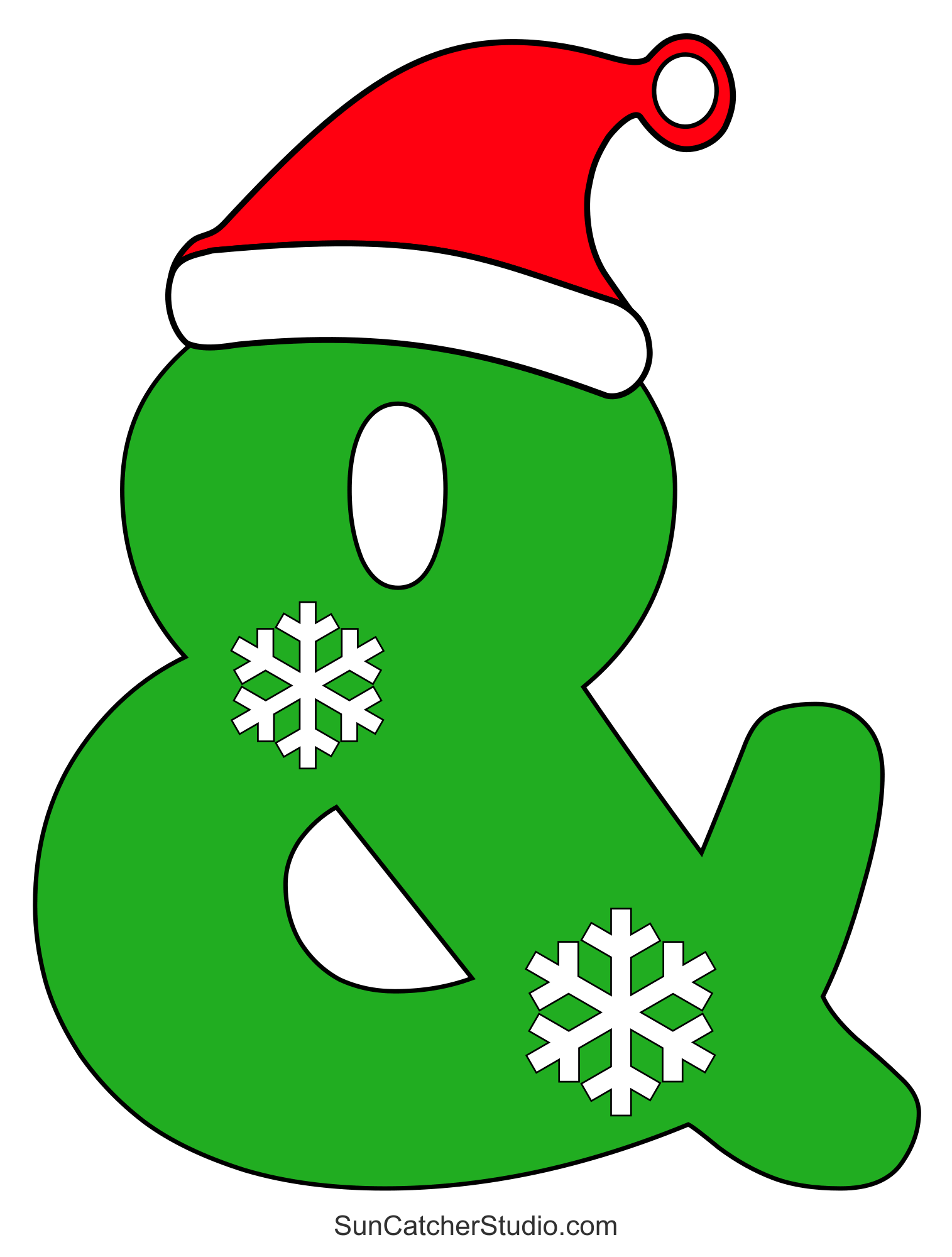 Free Printable Christmas Alphabet Stencils