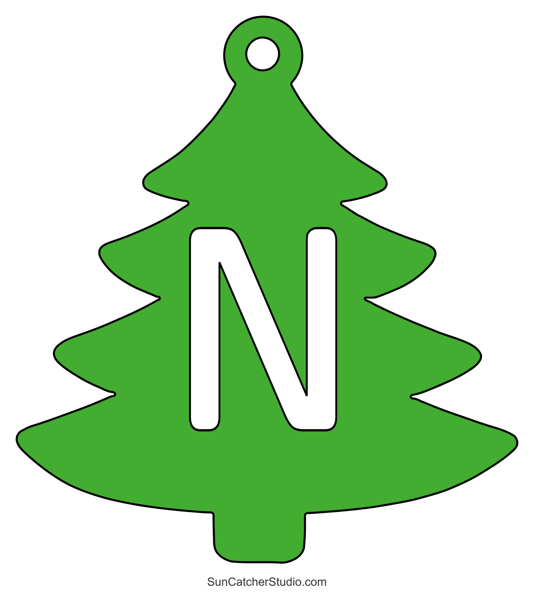 Christmas Tree Font Alphabet Letters Stencils Patterns Free Printables Monograms Design Tools Patterns DIY Projects