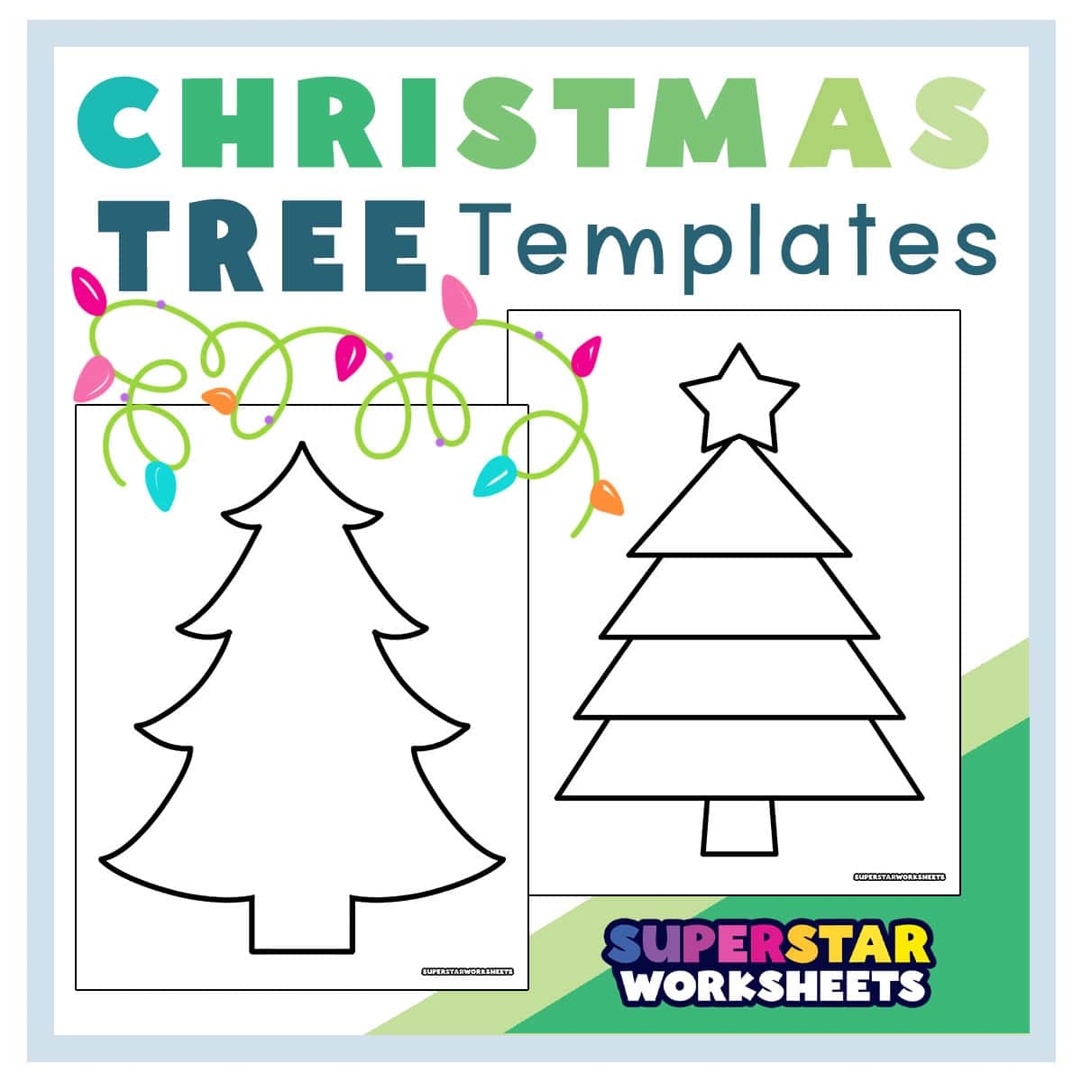 Free Printable Stencil Christmas Tree