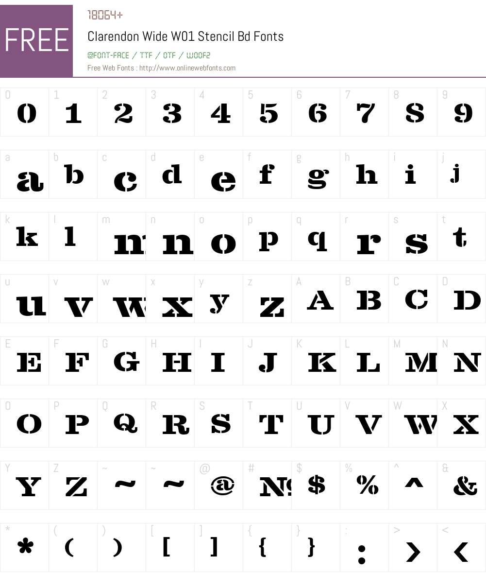 Clarendon Wide W01 Stencil Bd 1 00 Fonts Free Download OnlineWebFonts COM
