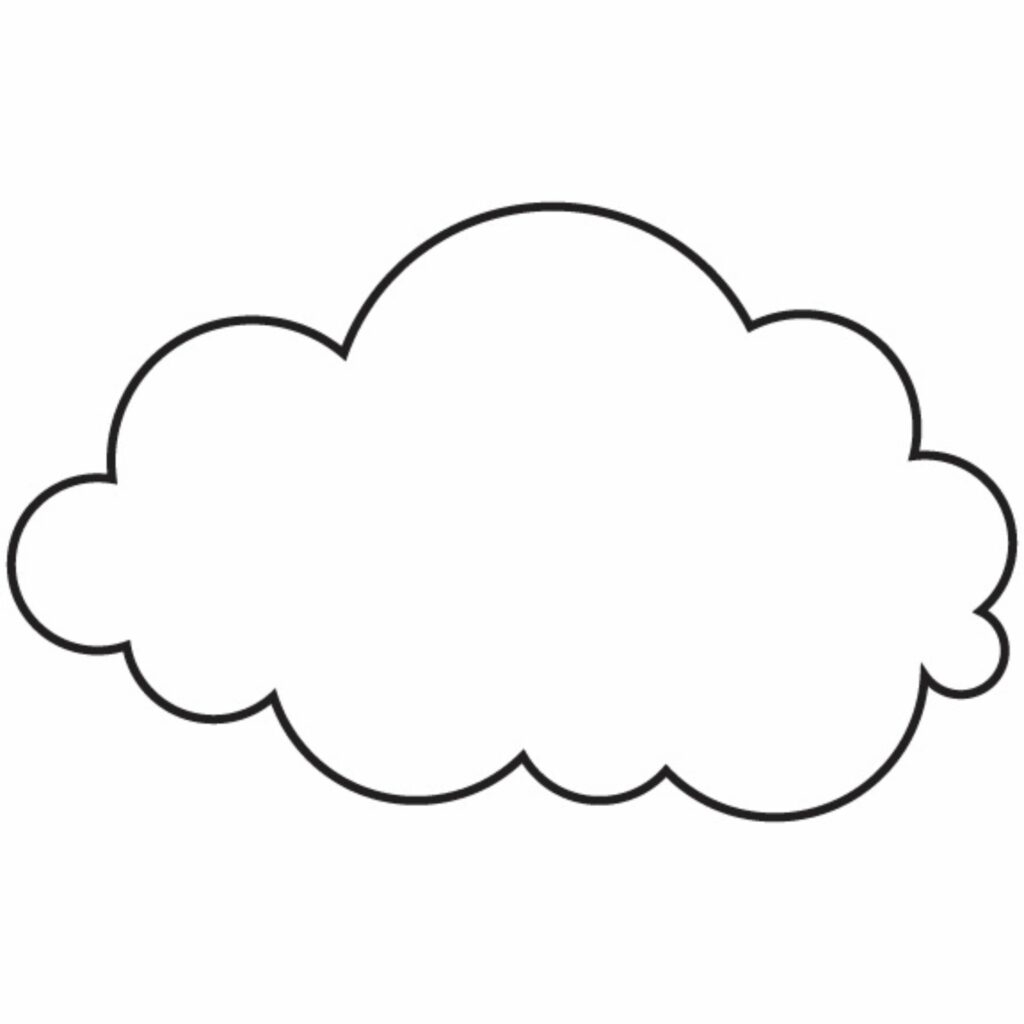 Free Printable Cloud Stencils