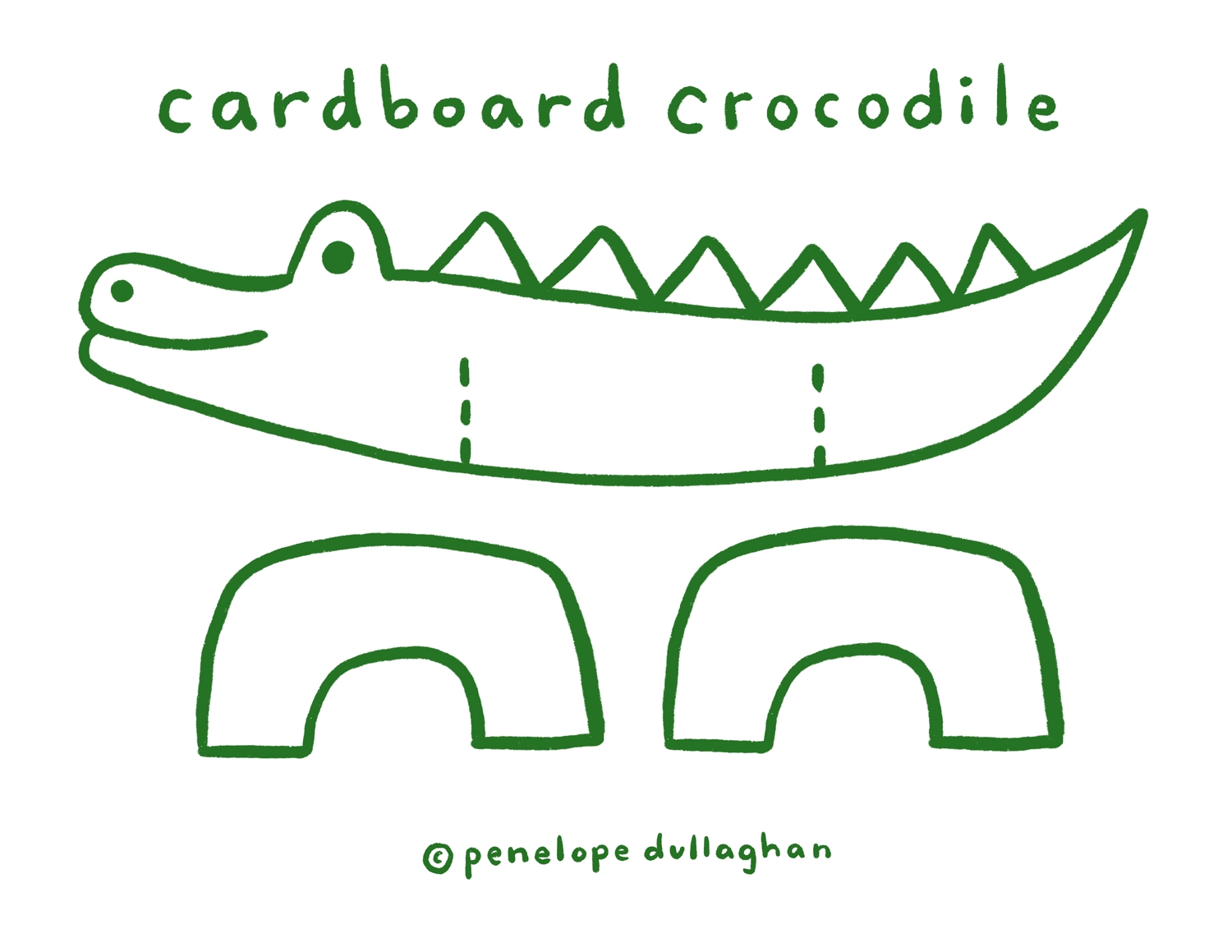 Crocodile Template Free Printable