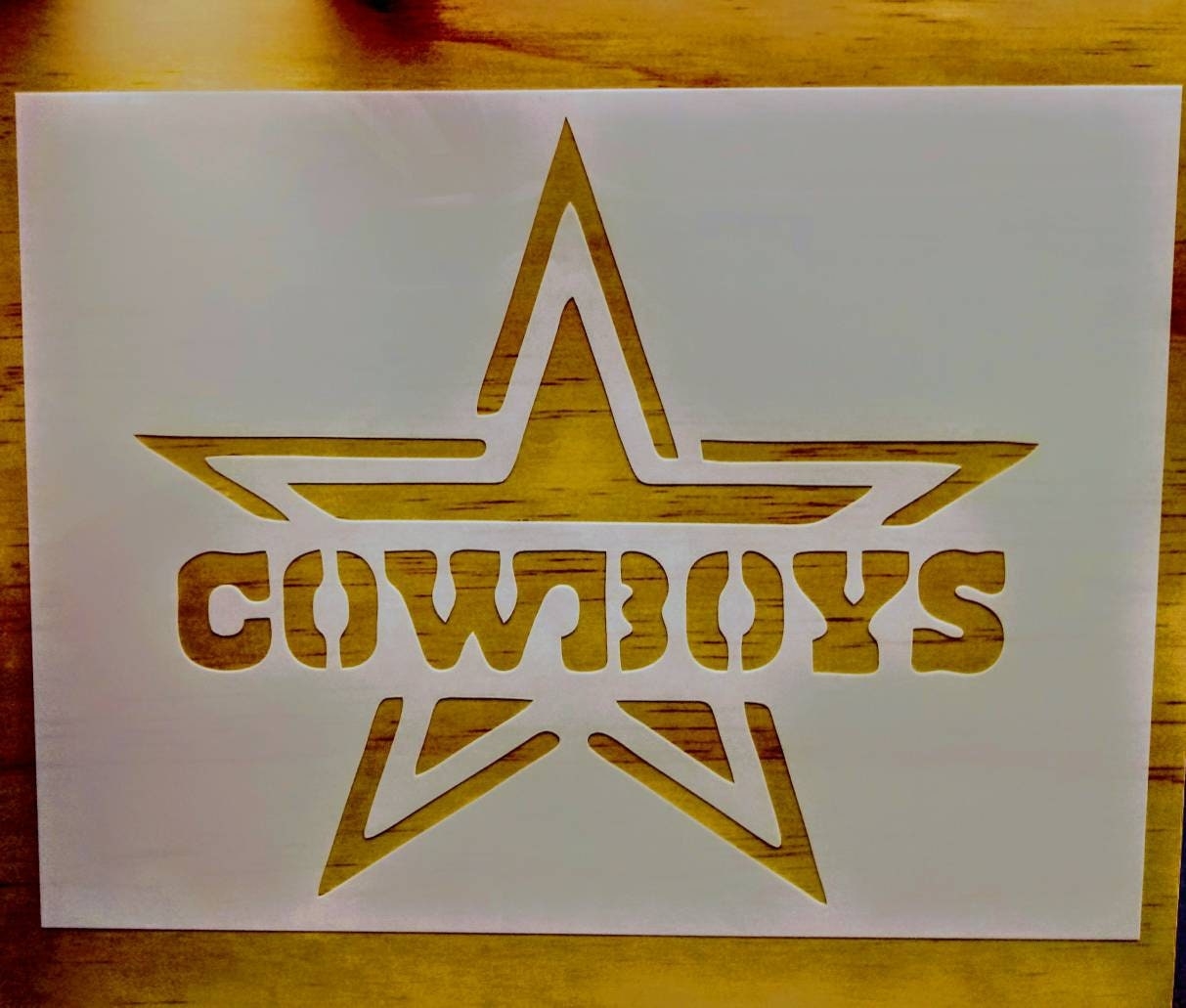 Dallas Cowboys Stencil Etsy Finland