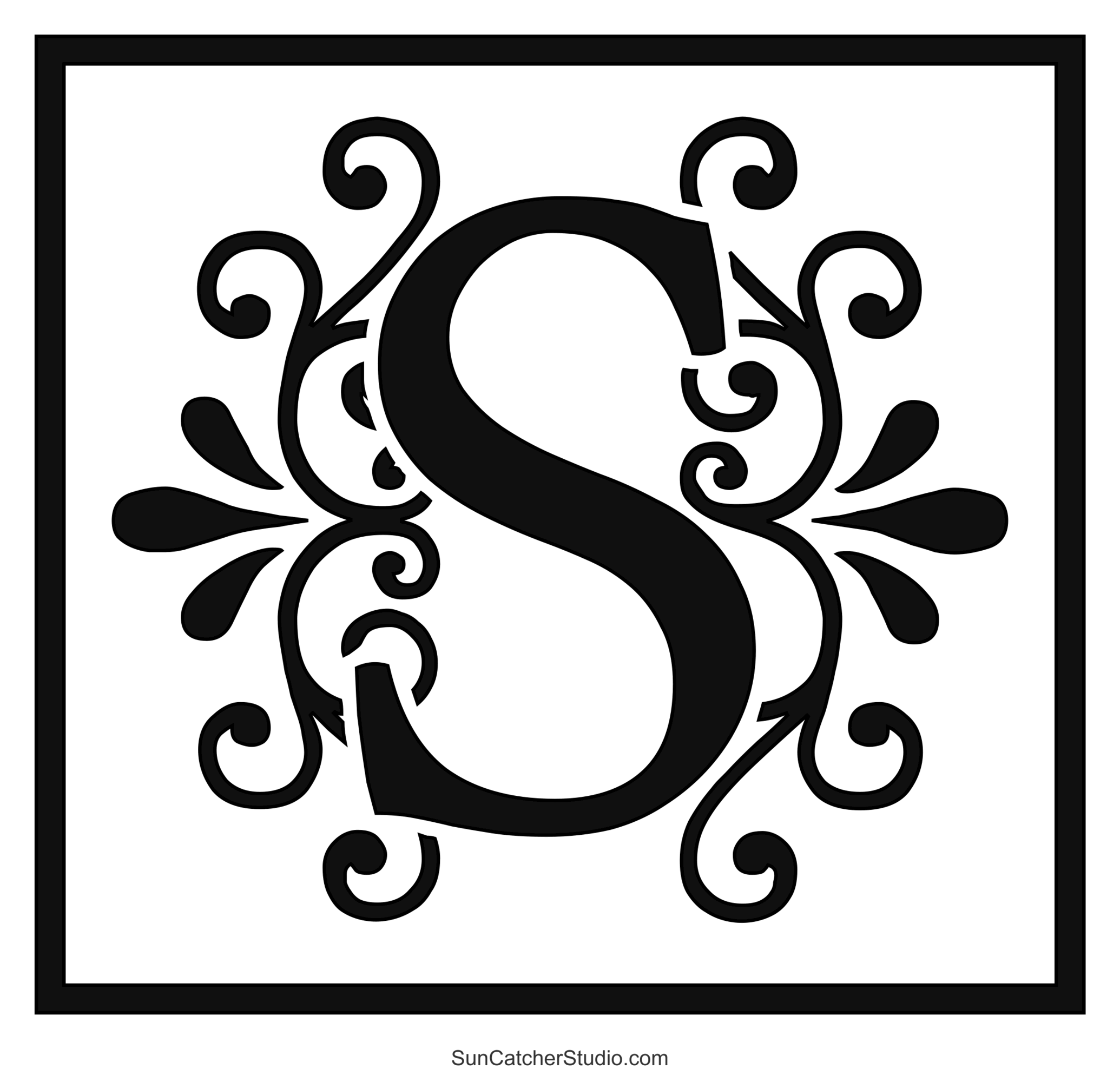 Free Printable Monogram Stencil