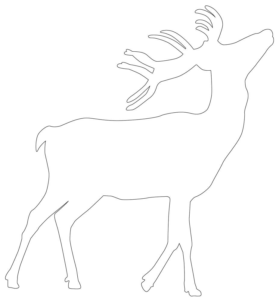 Free Printable Deer Stencils