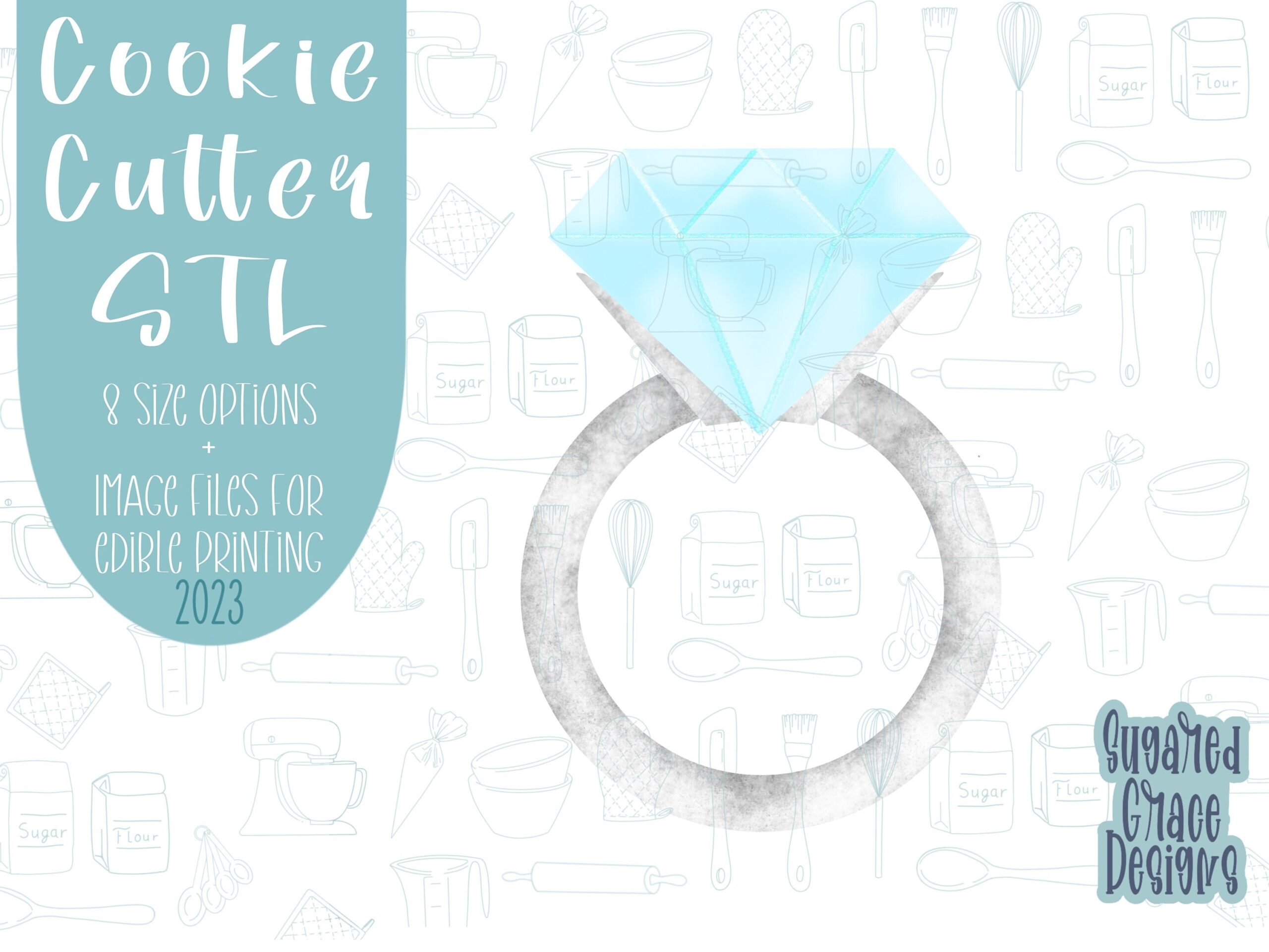 Diamond Ring Cut Out Printable Etsy