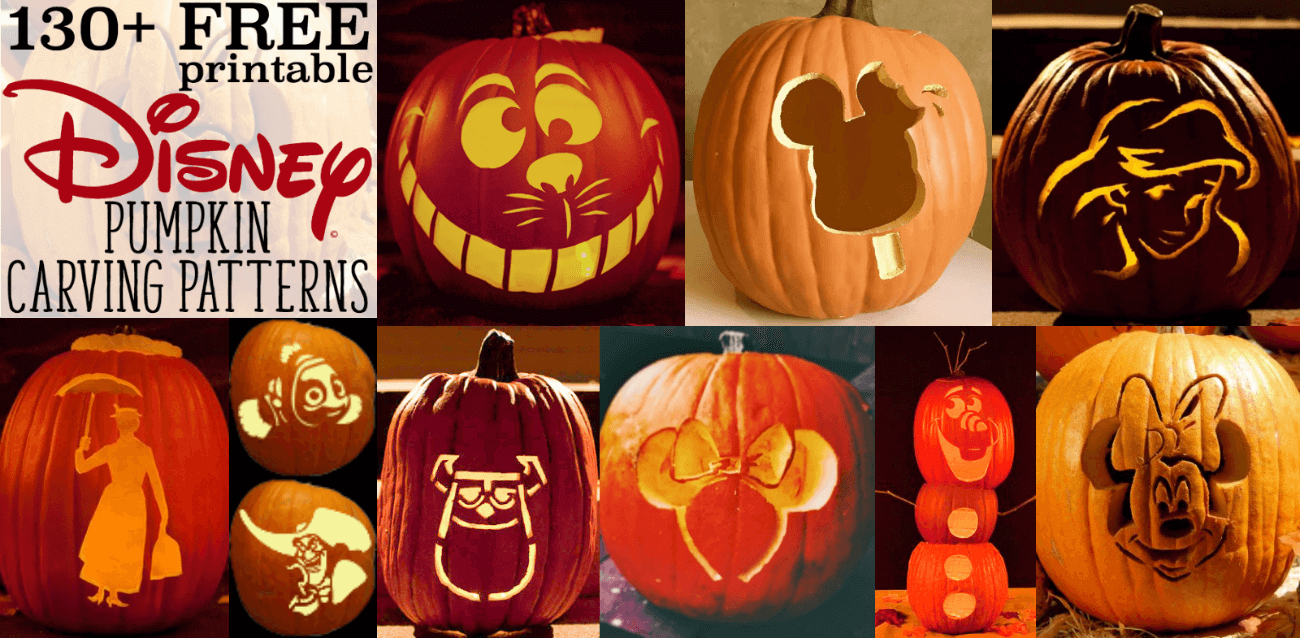 Free Disney Pumpkin Carving Stencils Printable