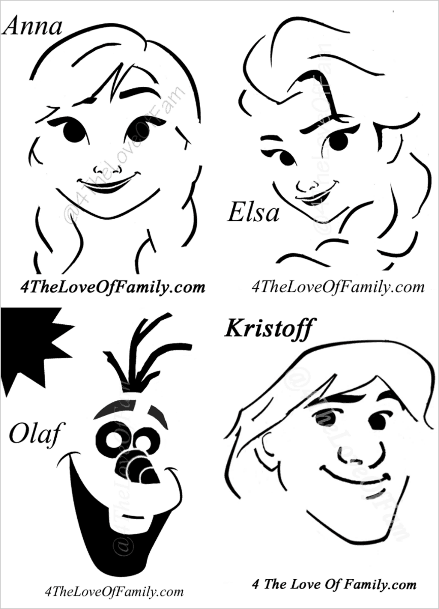 Free Printable Princess Pumpkin Stencil