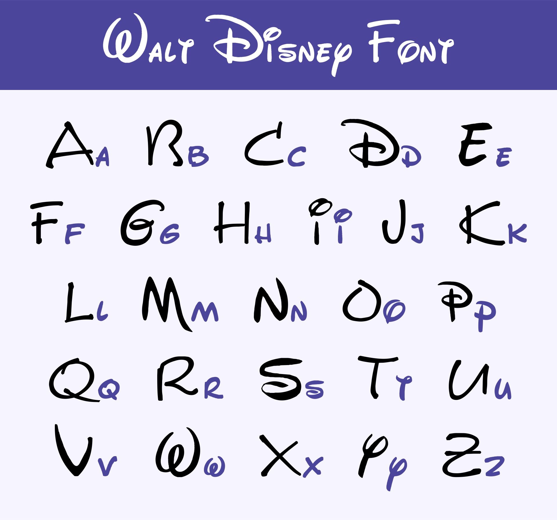 Free Printable Disney Letter Stencils