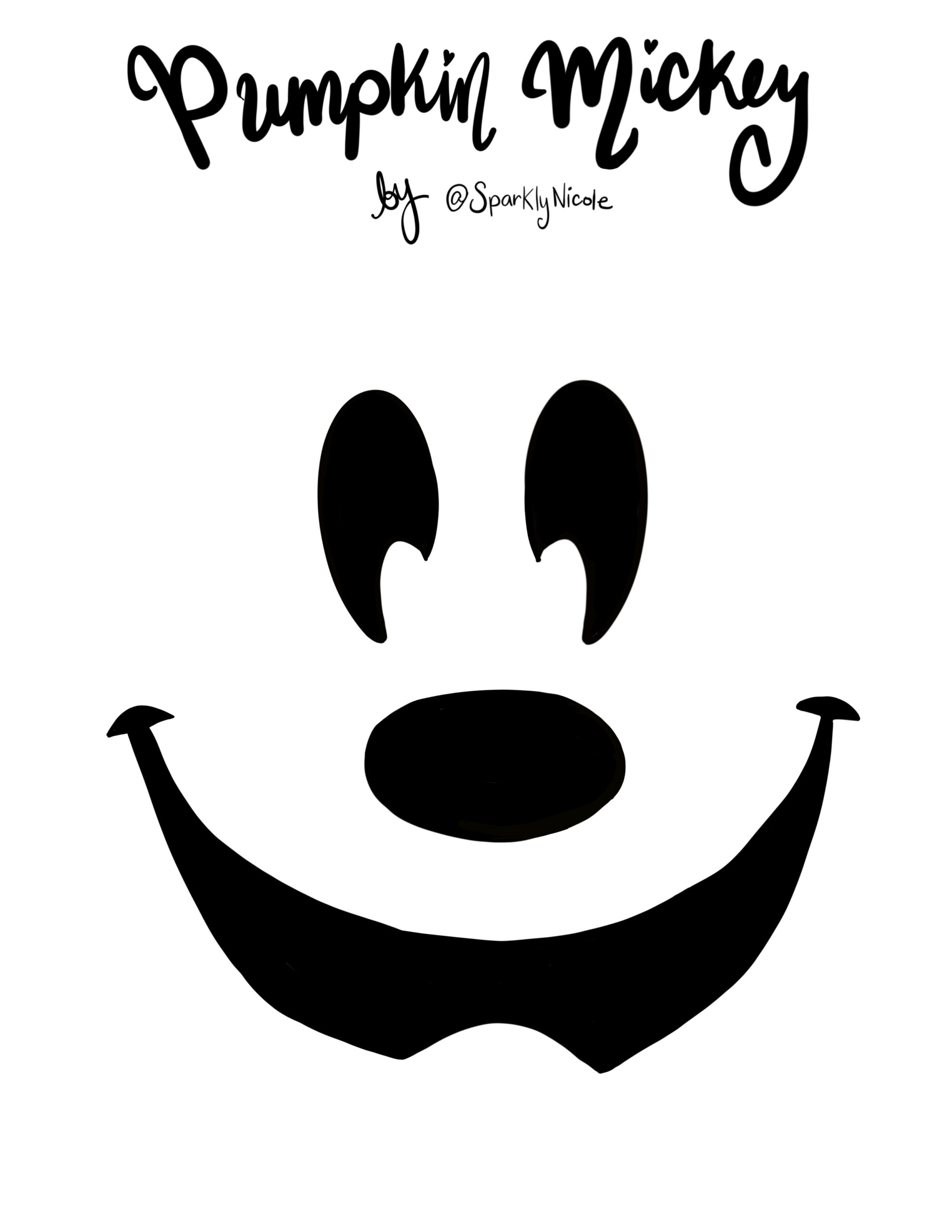 Free Printable Stencil Of Mickey Mouse
