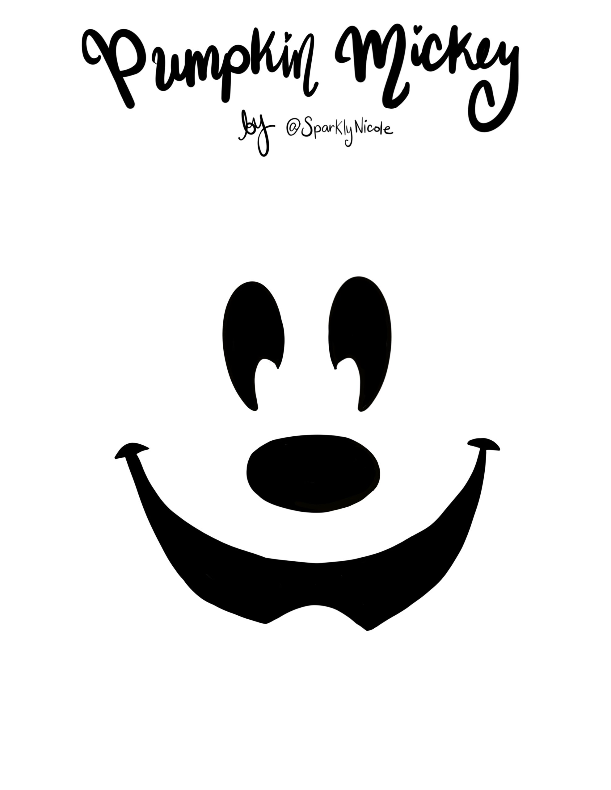 Mickey Mouse Pumpkin Stencils Free Printable