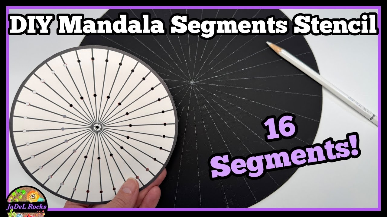 DIY Mandala Segments Stencil 4 16 Segments Digital Download YouTube