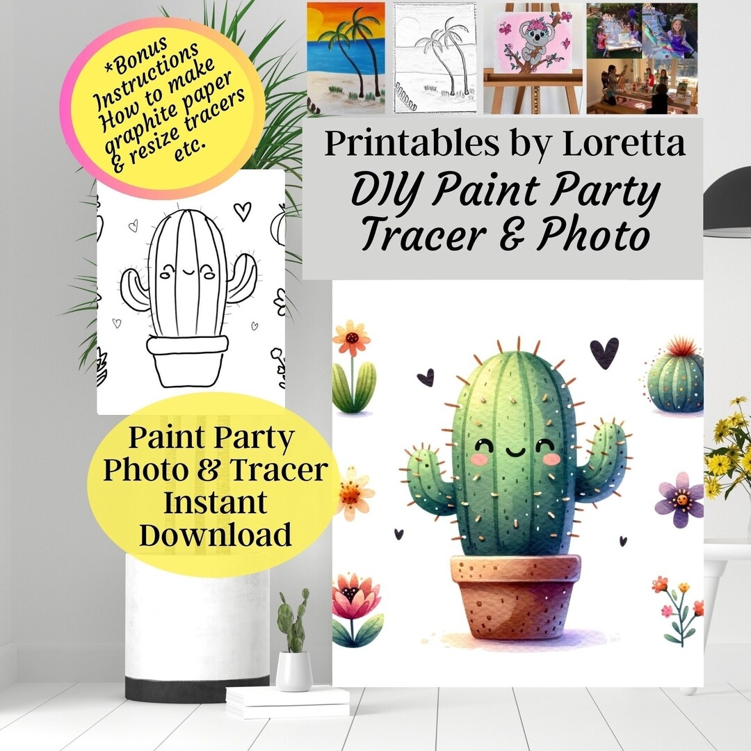 Free Printable 6 Inch Cactus Stencils