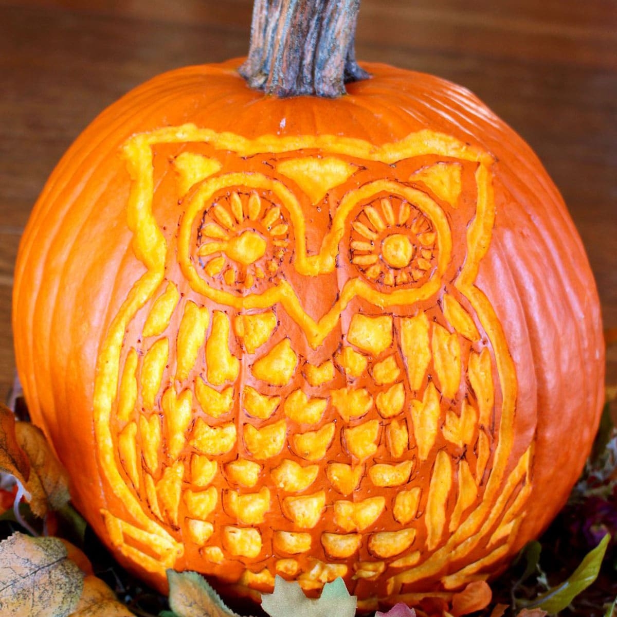 Owl Pumpkin Stencils Free Printable