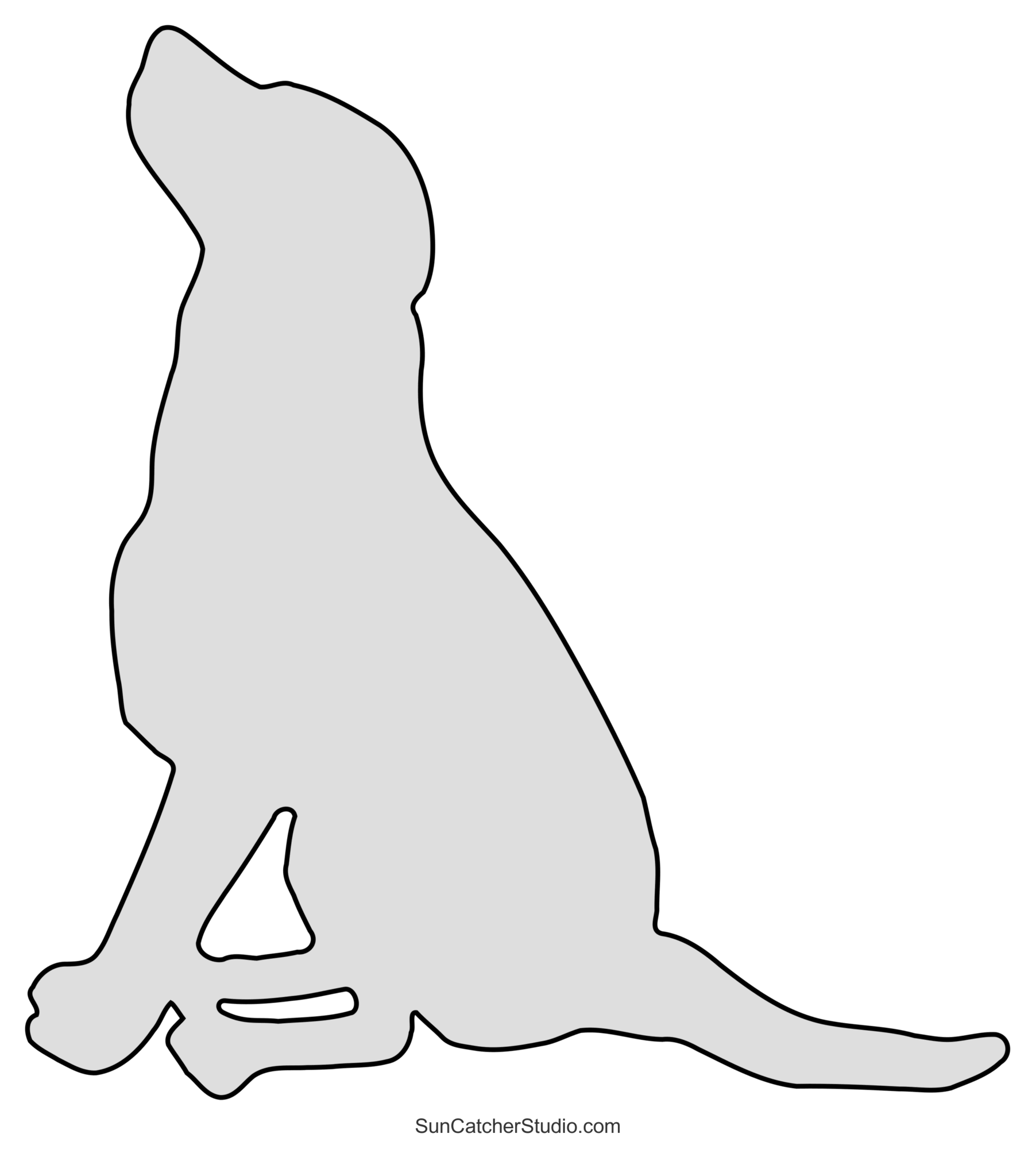 Free Printable Puppy Stencil