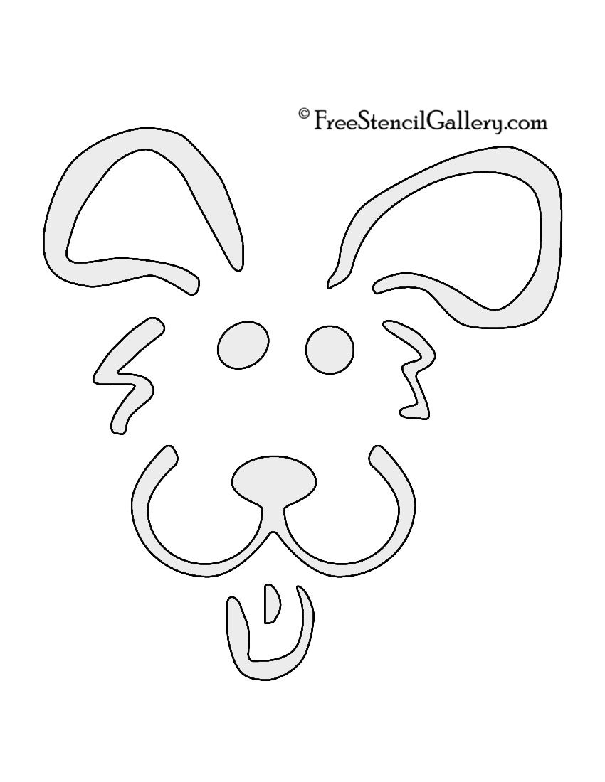 Dog Stencil 02
