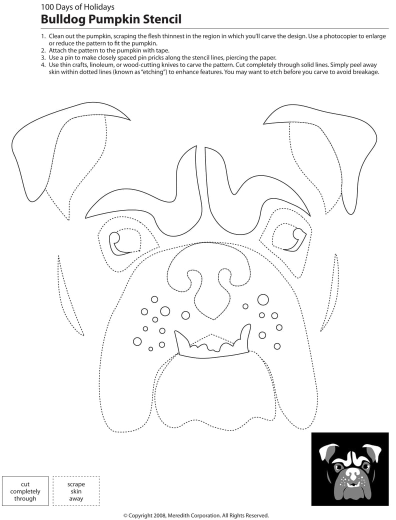 Downloadable Dog Breed Pumpkin Stencils PS Pets