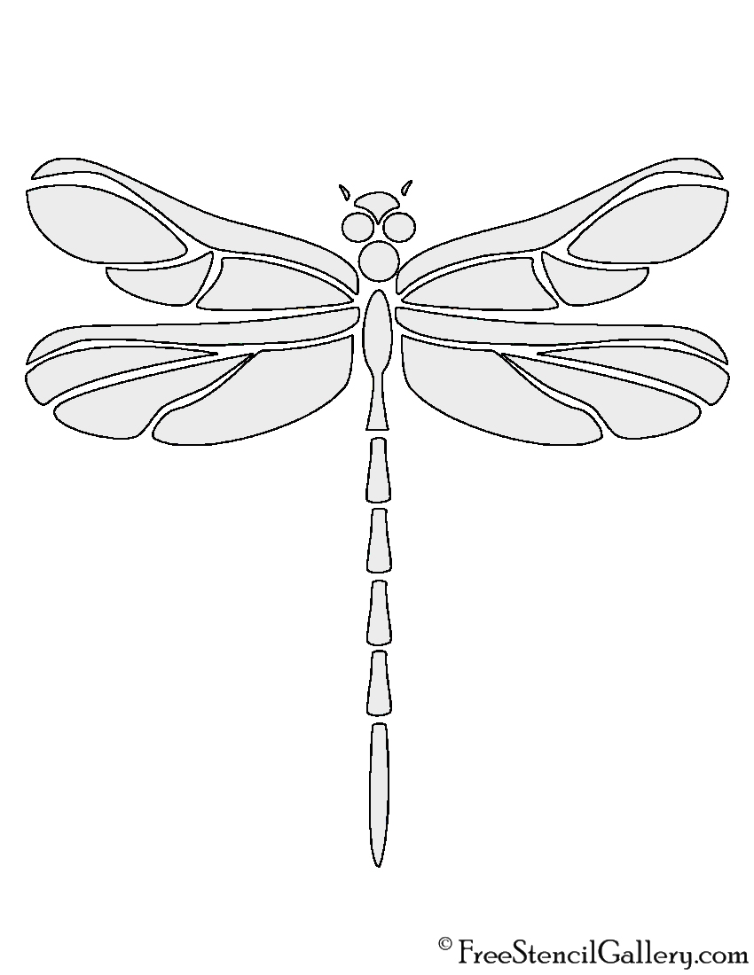 Free Dragonfly Stencil Printable