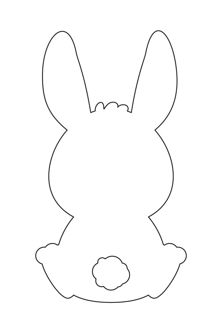 Easter Bunny Stencil 10 Free PDF Printables Printablee